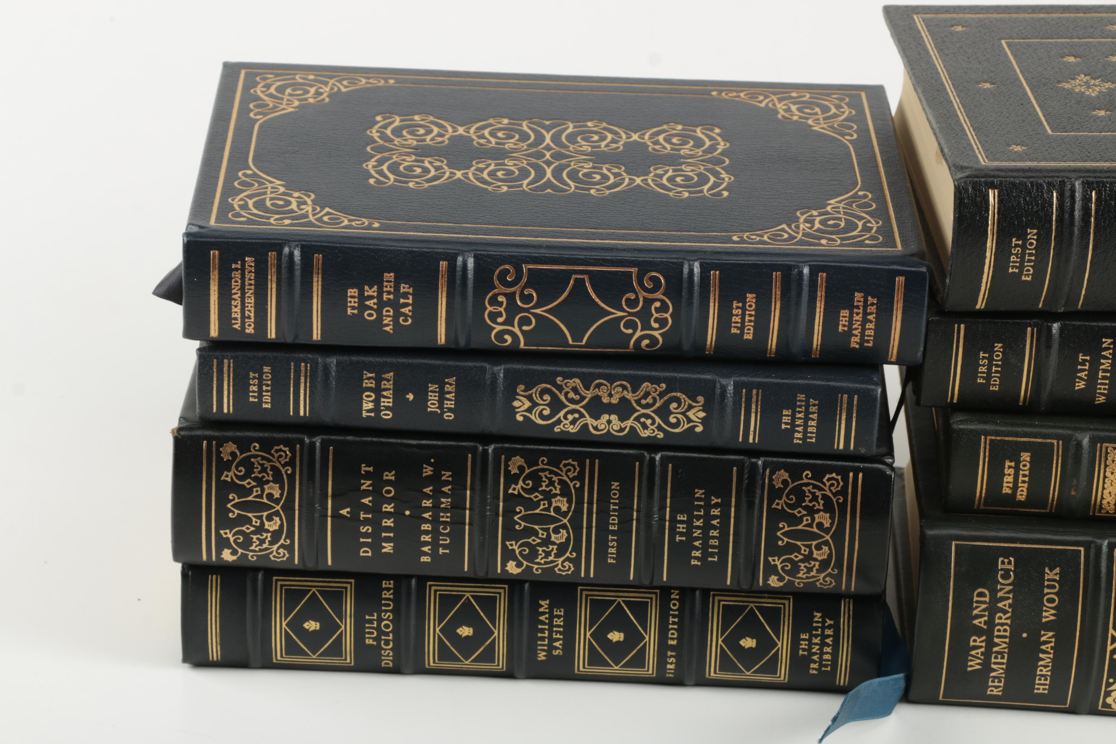 Franklin Library Limited First Editions featuring Faulkner and Solzhenitsyn