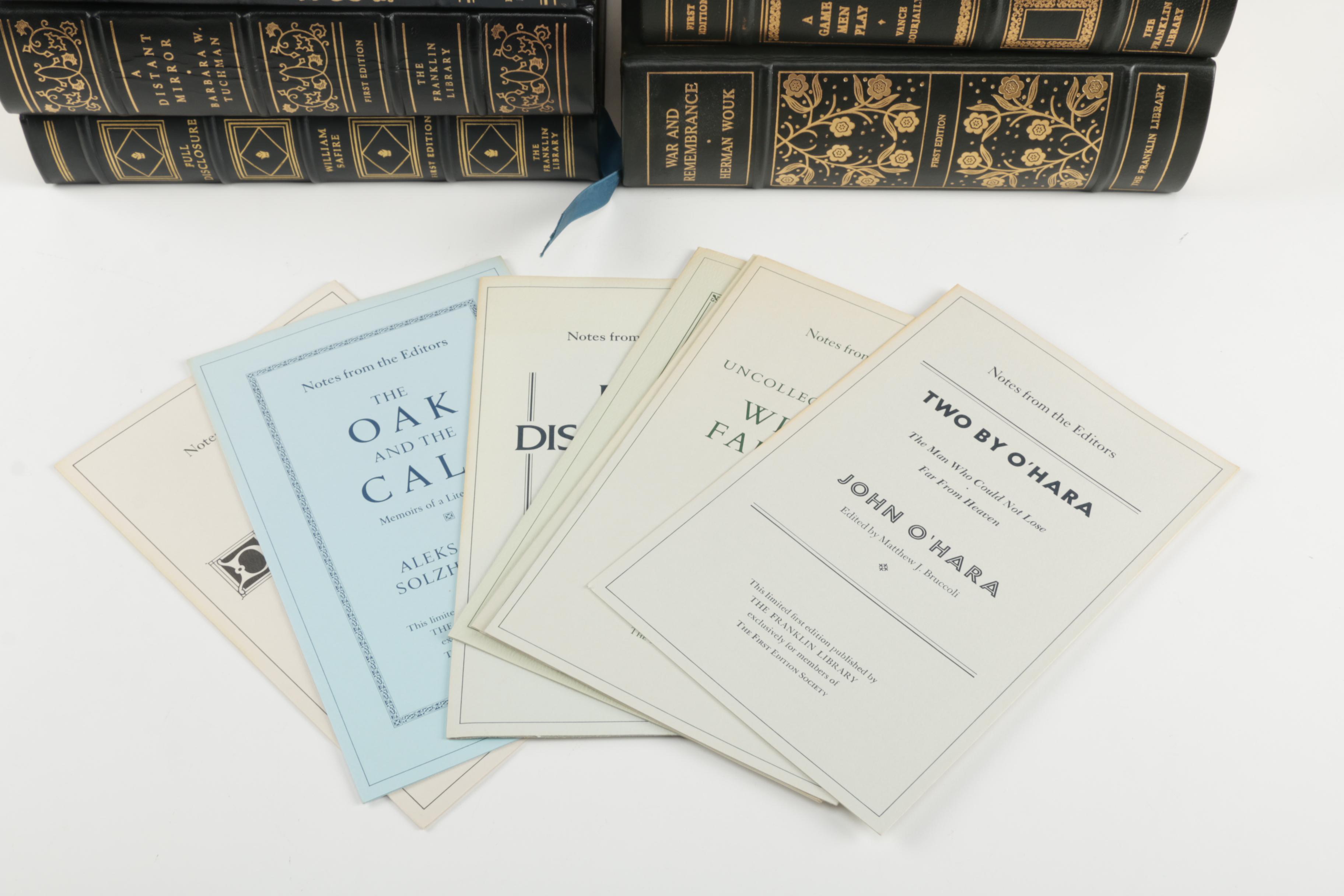 Franklin Library Limited First Editions featuring Faulkner and Solzhenitsyn