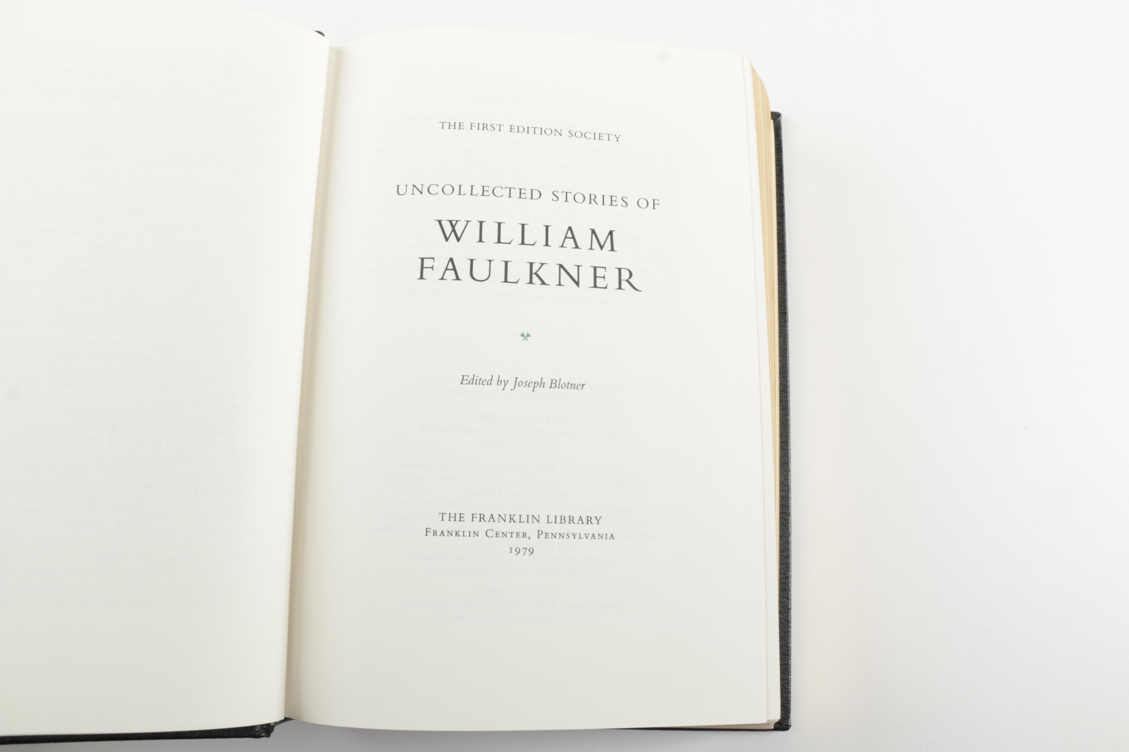 Franklin Library Limited First Editions featuring Faulkner and Solzhenitsyn