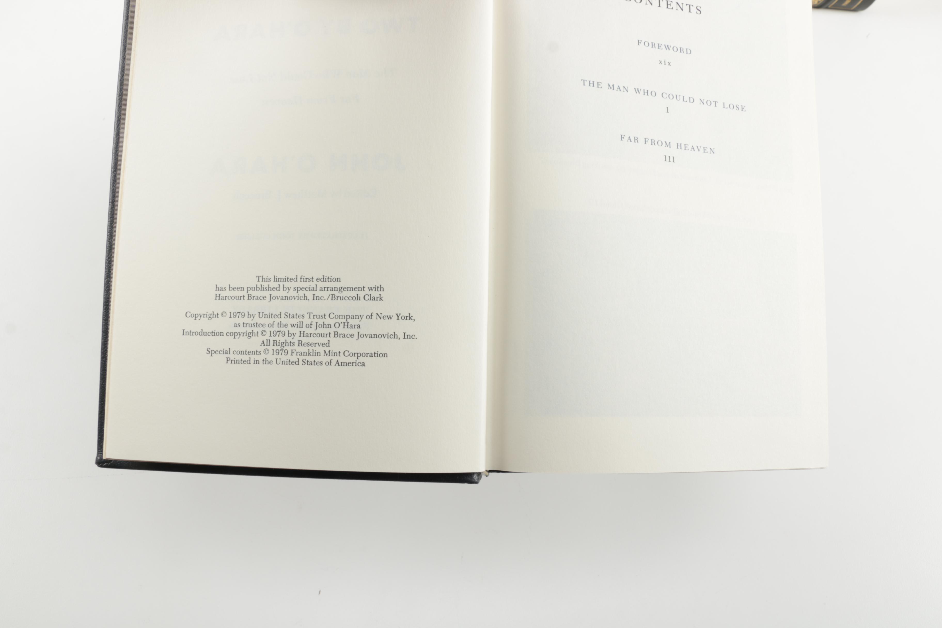 Franklin Library Limited First Editions featuring Faulkner and Solzhenitsyn