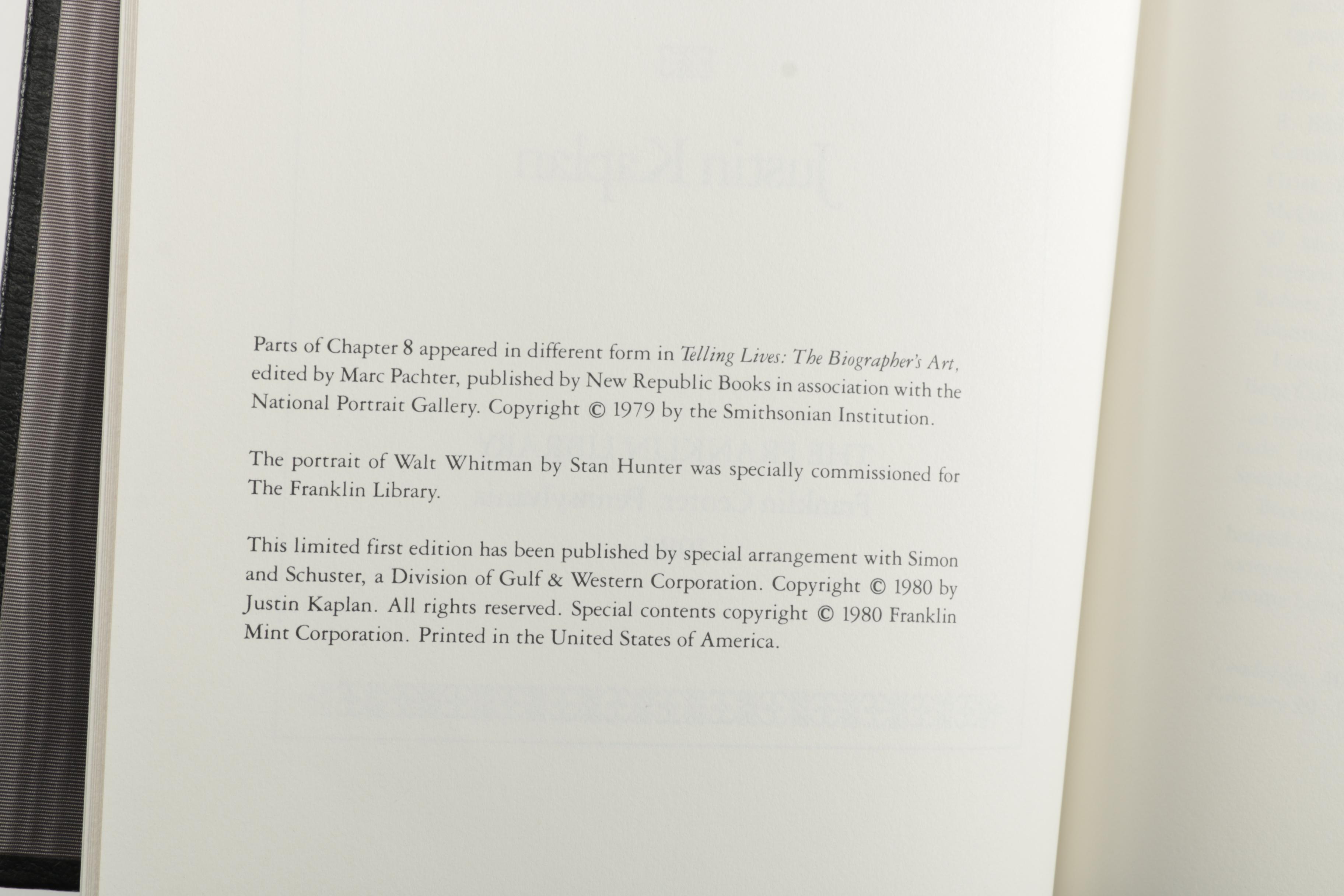 Franklin Library Limited First Editions featuring Faulkner and Solzhenitsyn