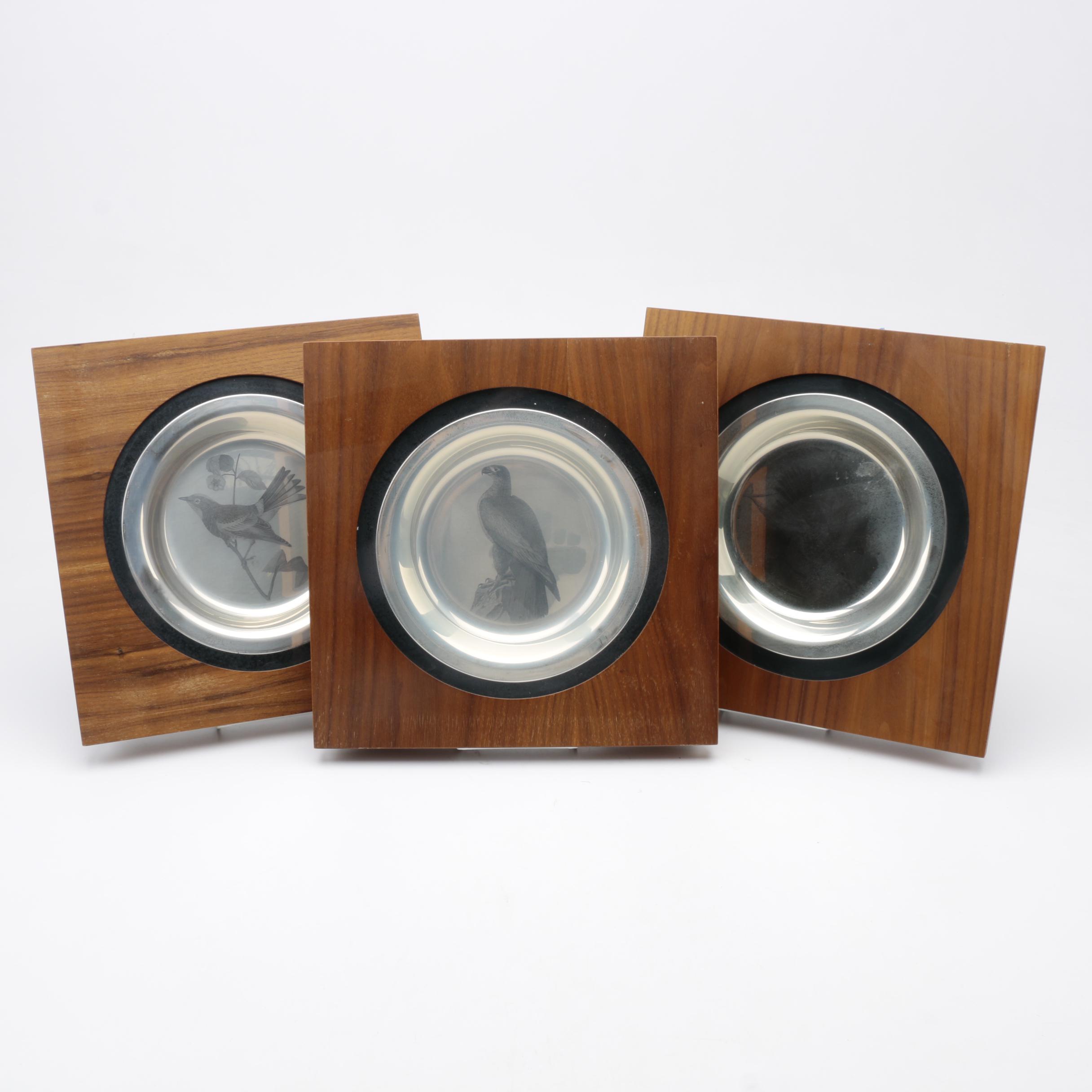 Sterling Silver Plates From the National Audubon Society and The Franklin Mint