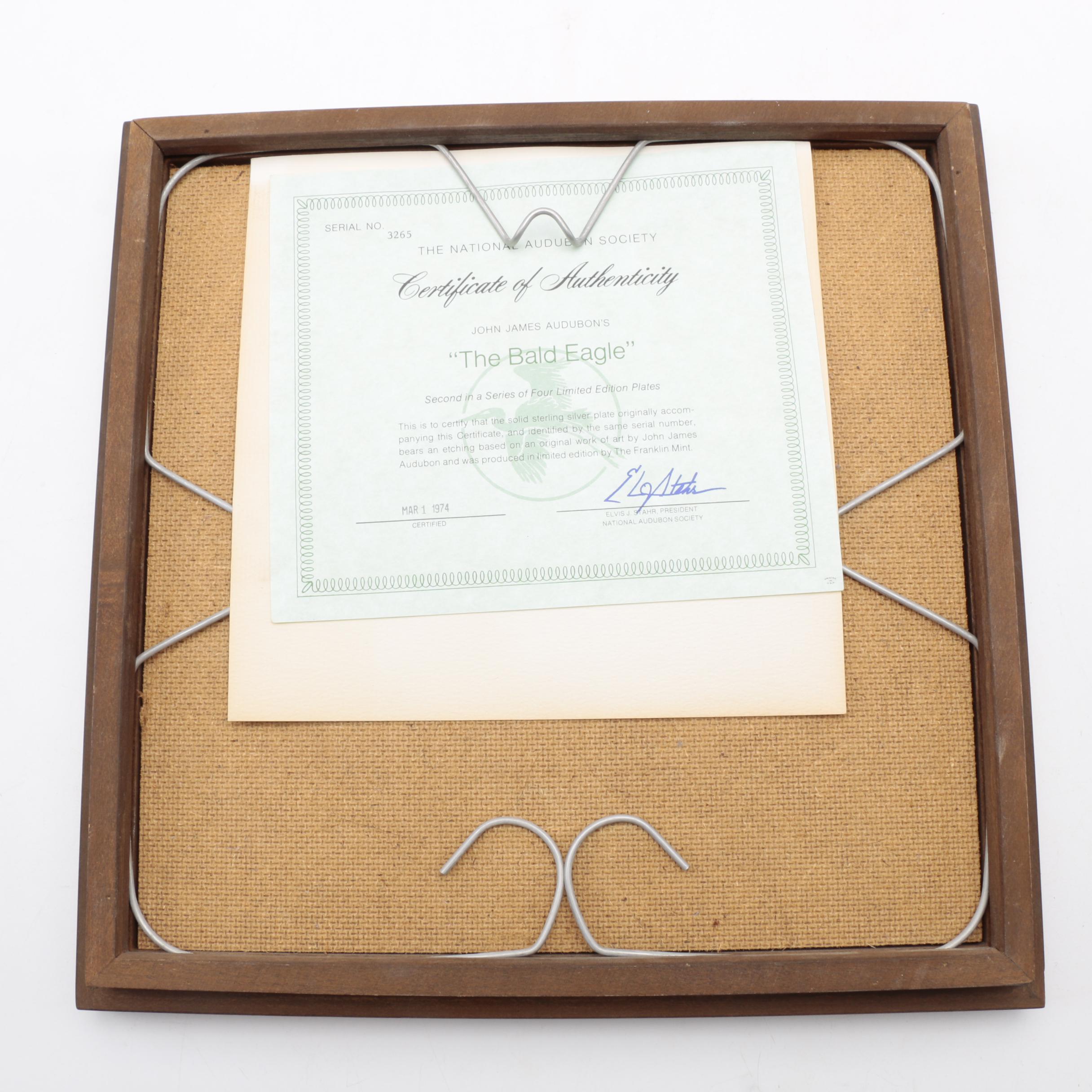 Sterling Silver Plates From the National Audubon Society and The Franklin Mint