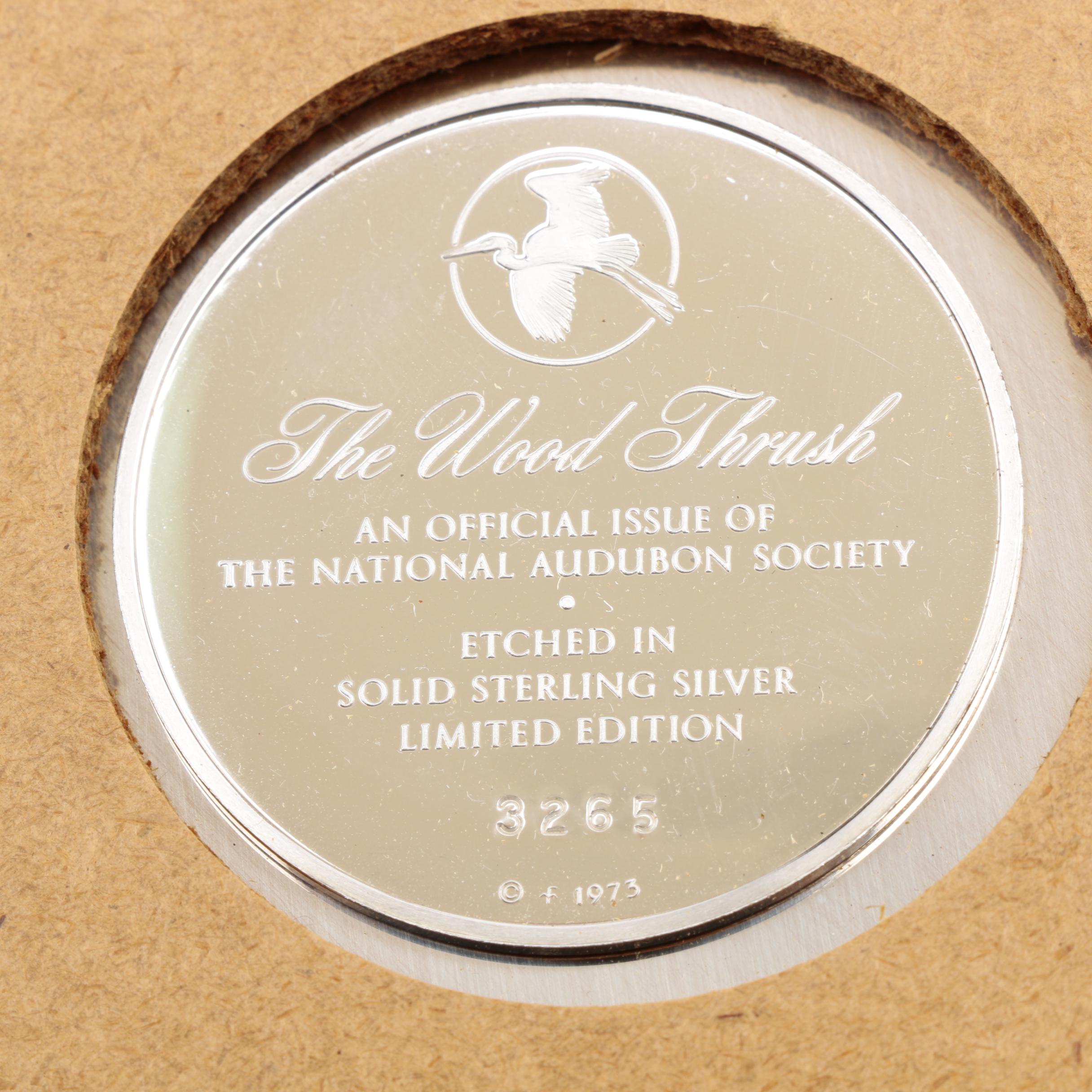 Sterling Silver Plates From the National Audubon Society and The Franklin Mint