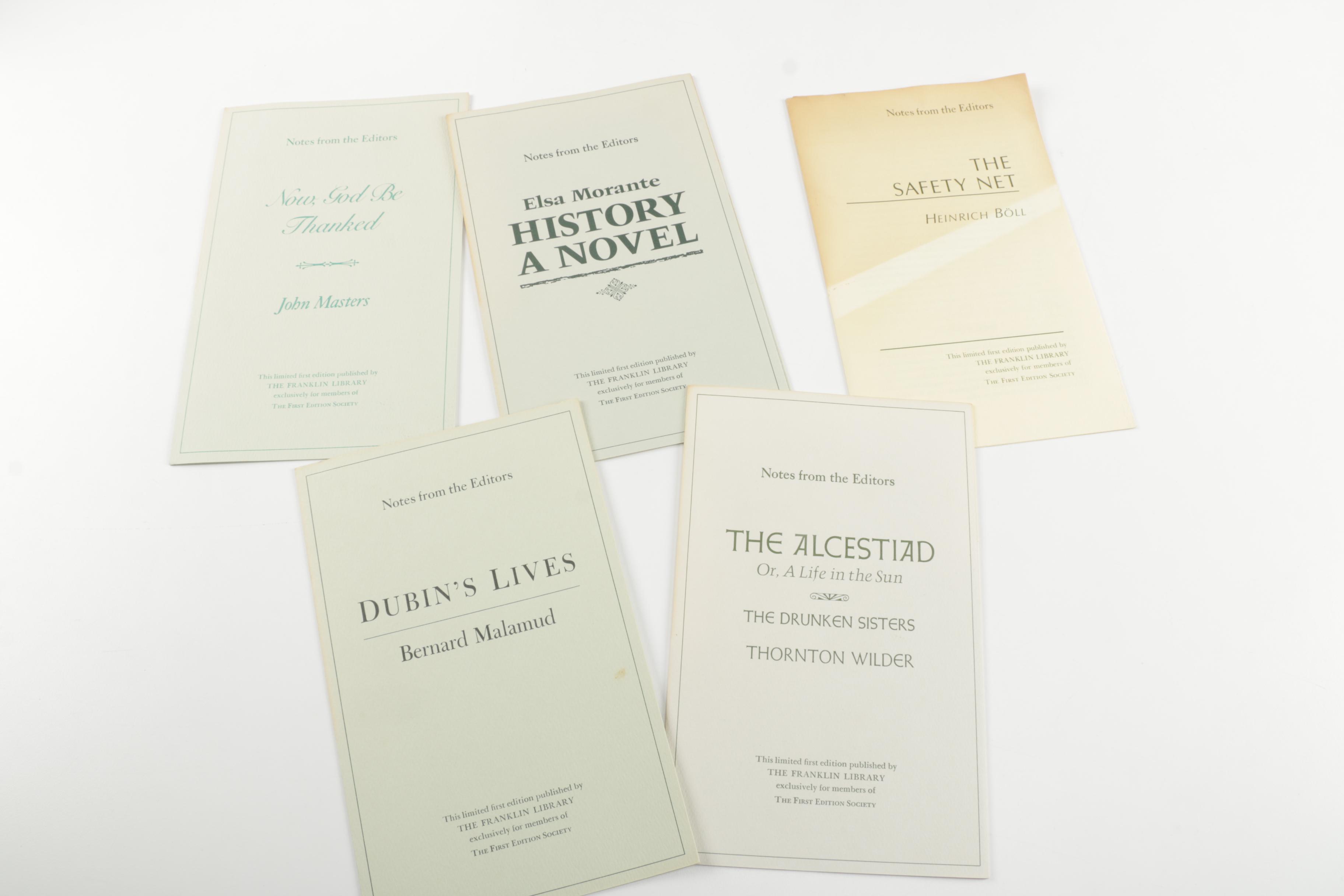 Franklin Library First Edition Society Novels