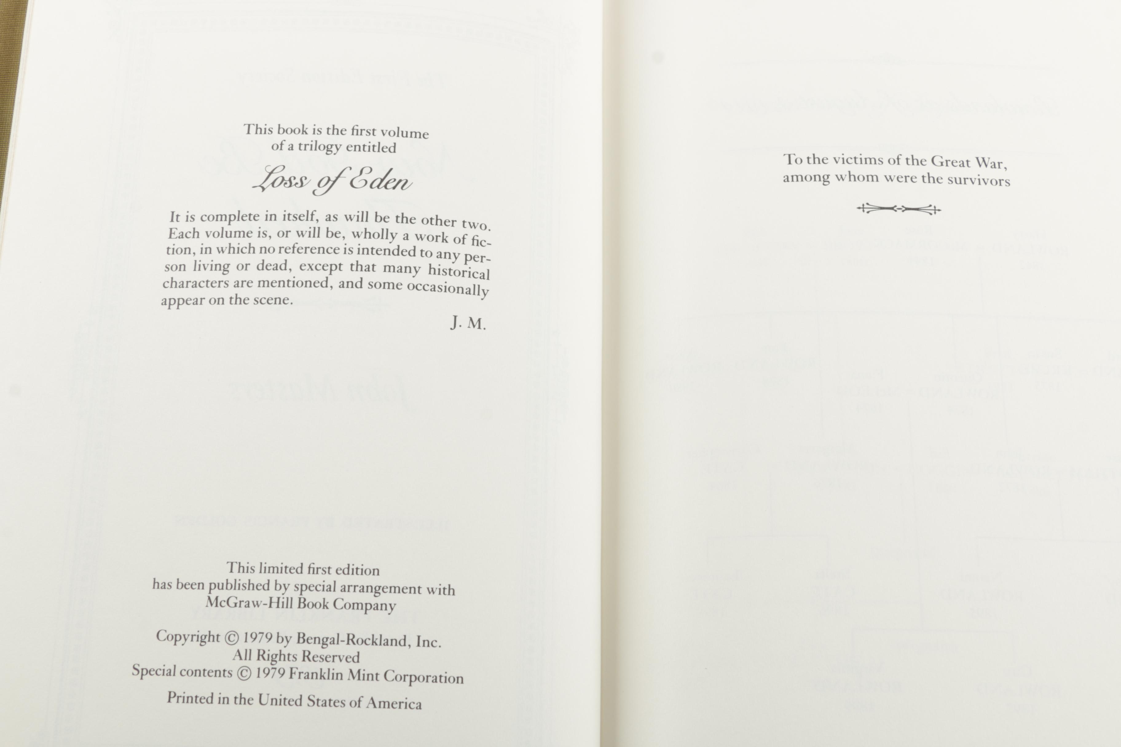 Franklin Library First Edition Society Novels