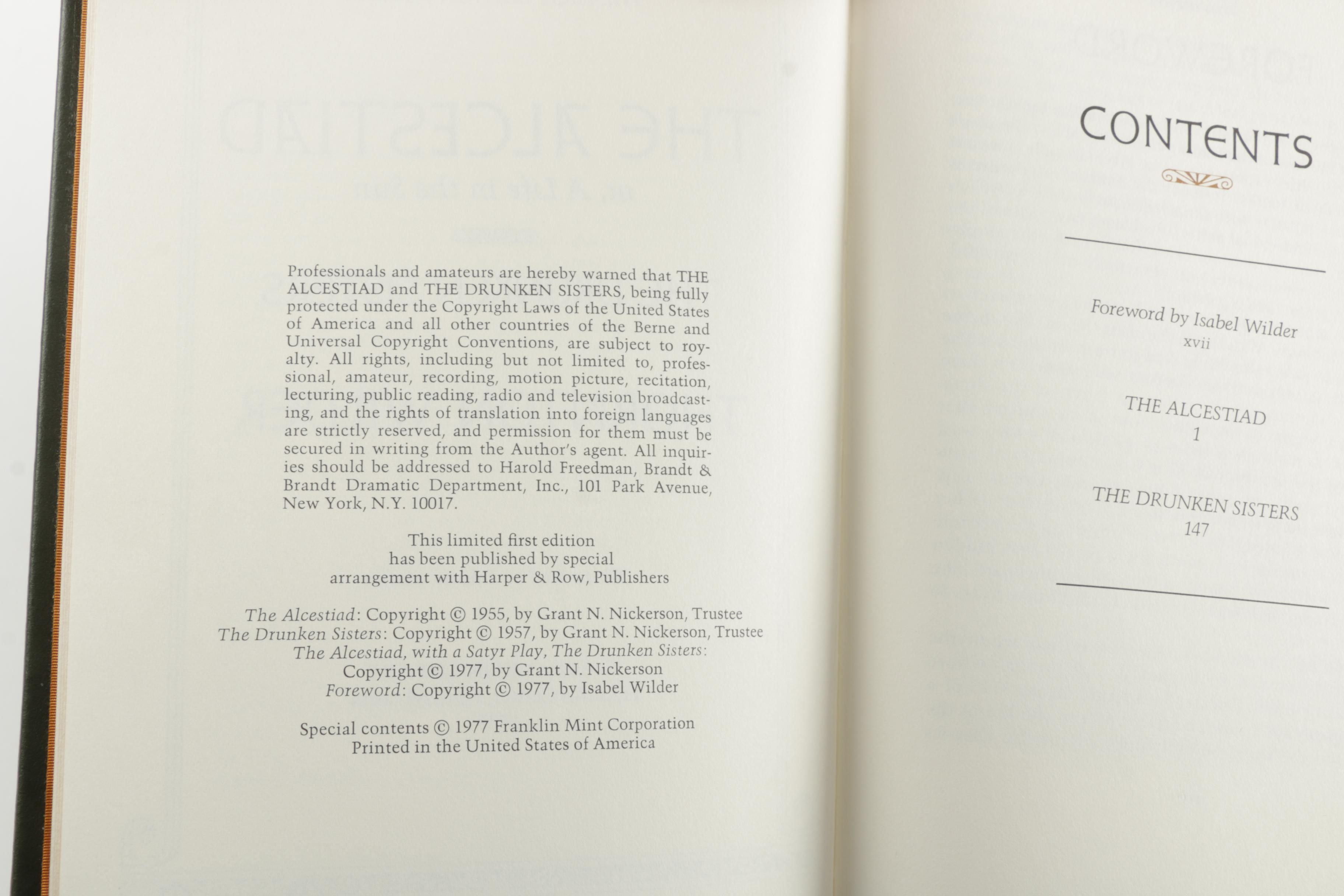 Franklin Library First Edition Society Novels