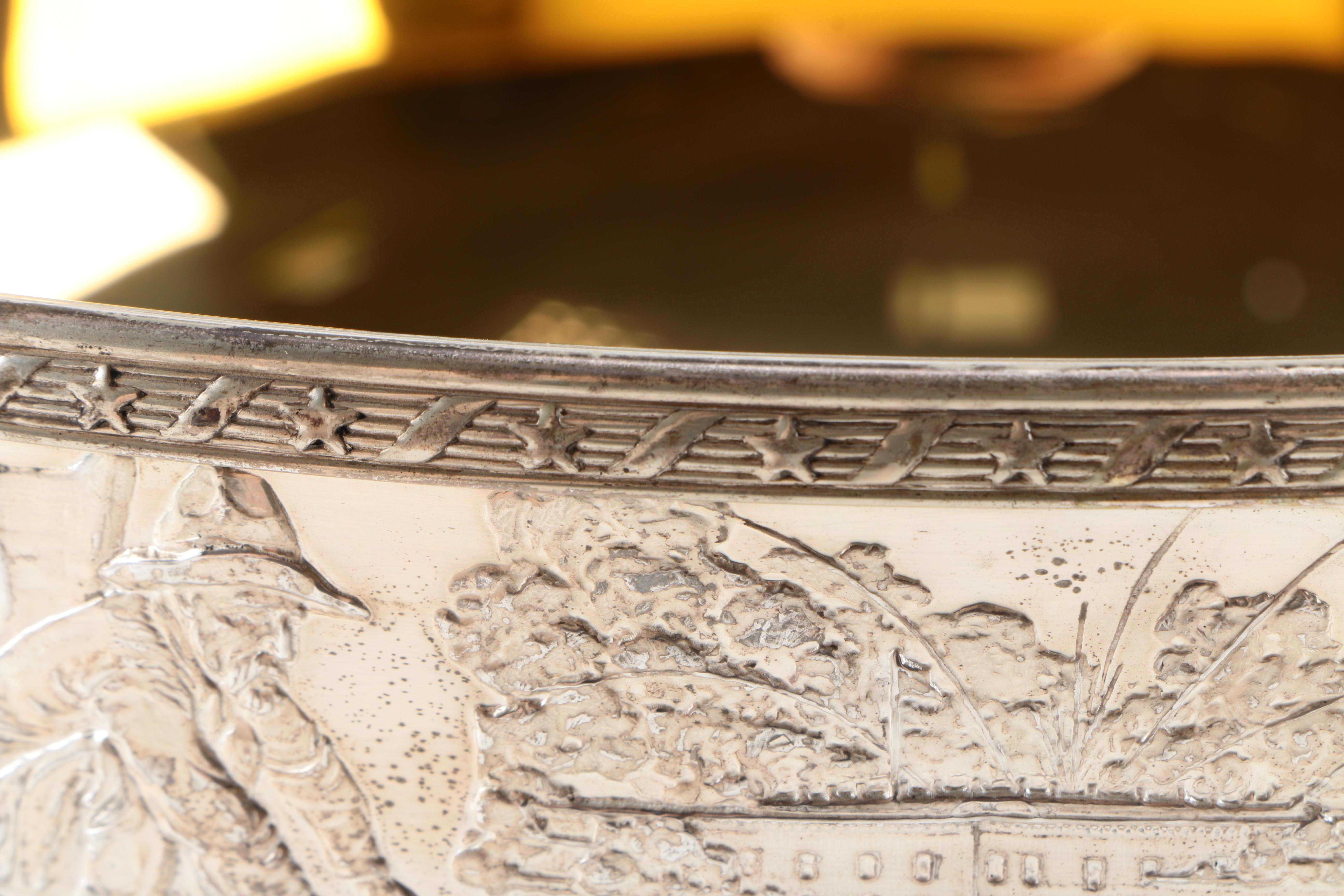 The Franklin Mint Sterling Silver "Bicentennial Bowl" with 24K Gold Lining