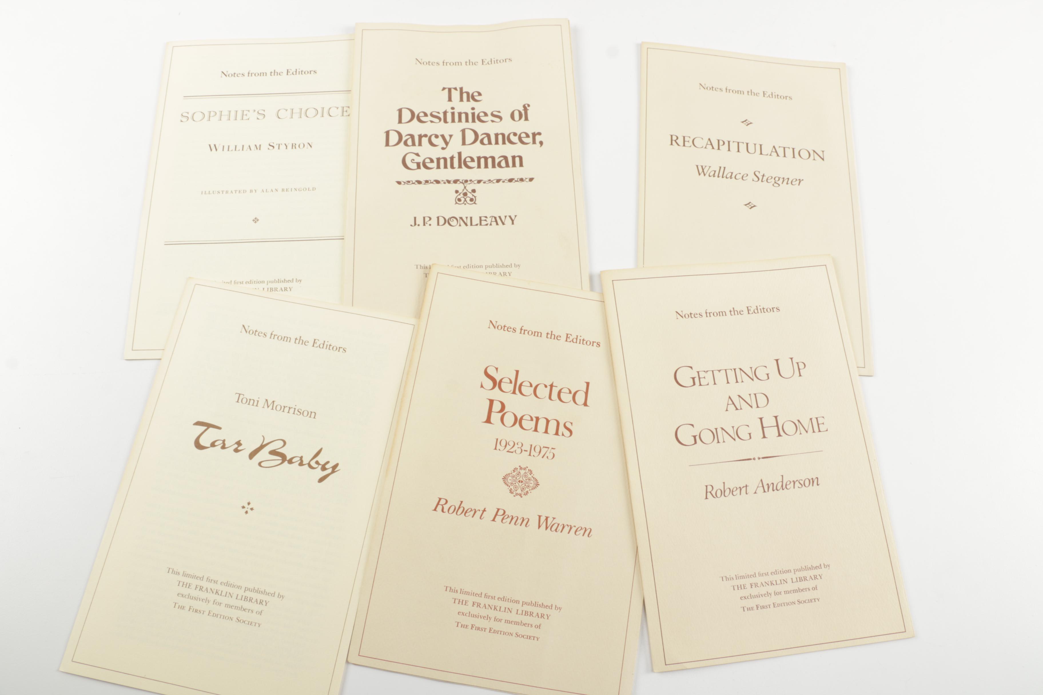 Franklin Library First Editions Including Toni Morrison