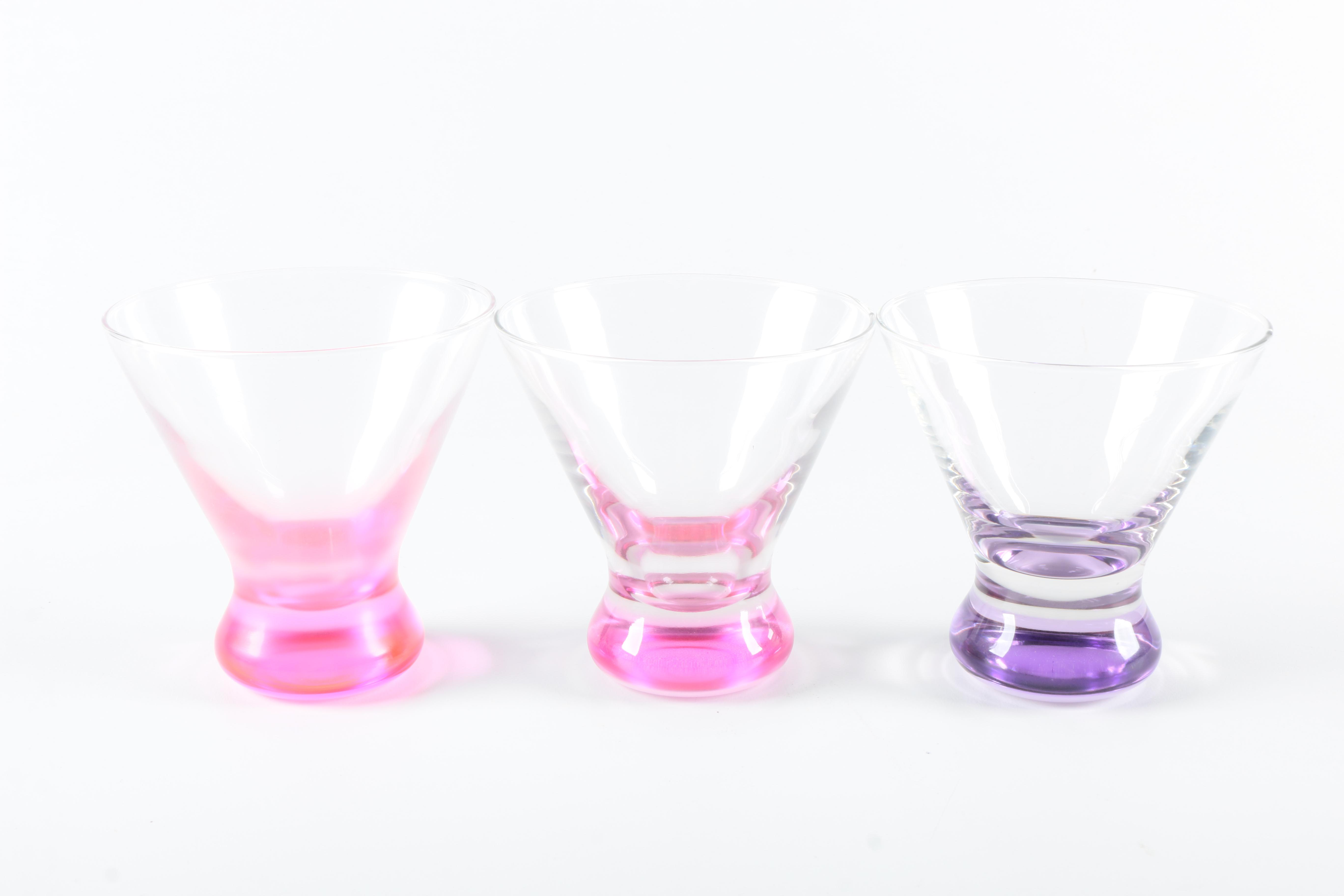 Pink and Purple Shot Glasses