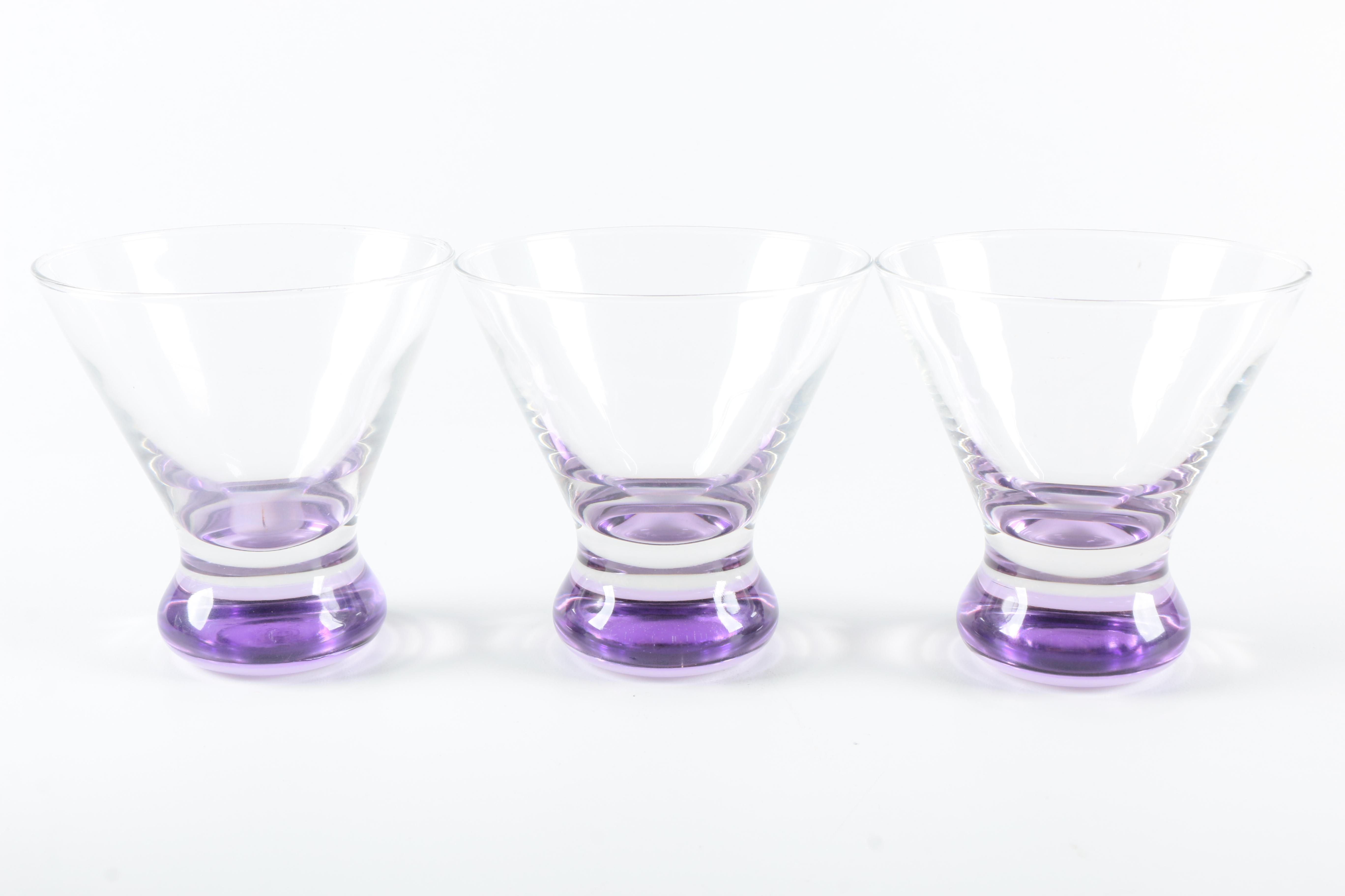 Pink and Purple Shot Glasses