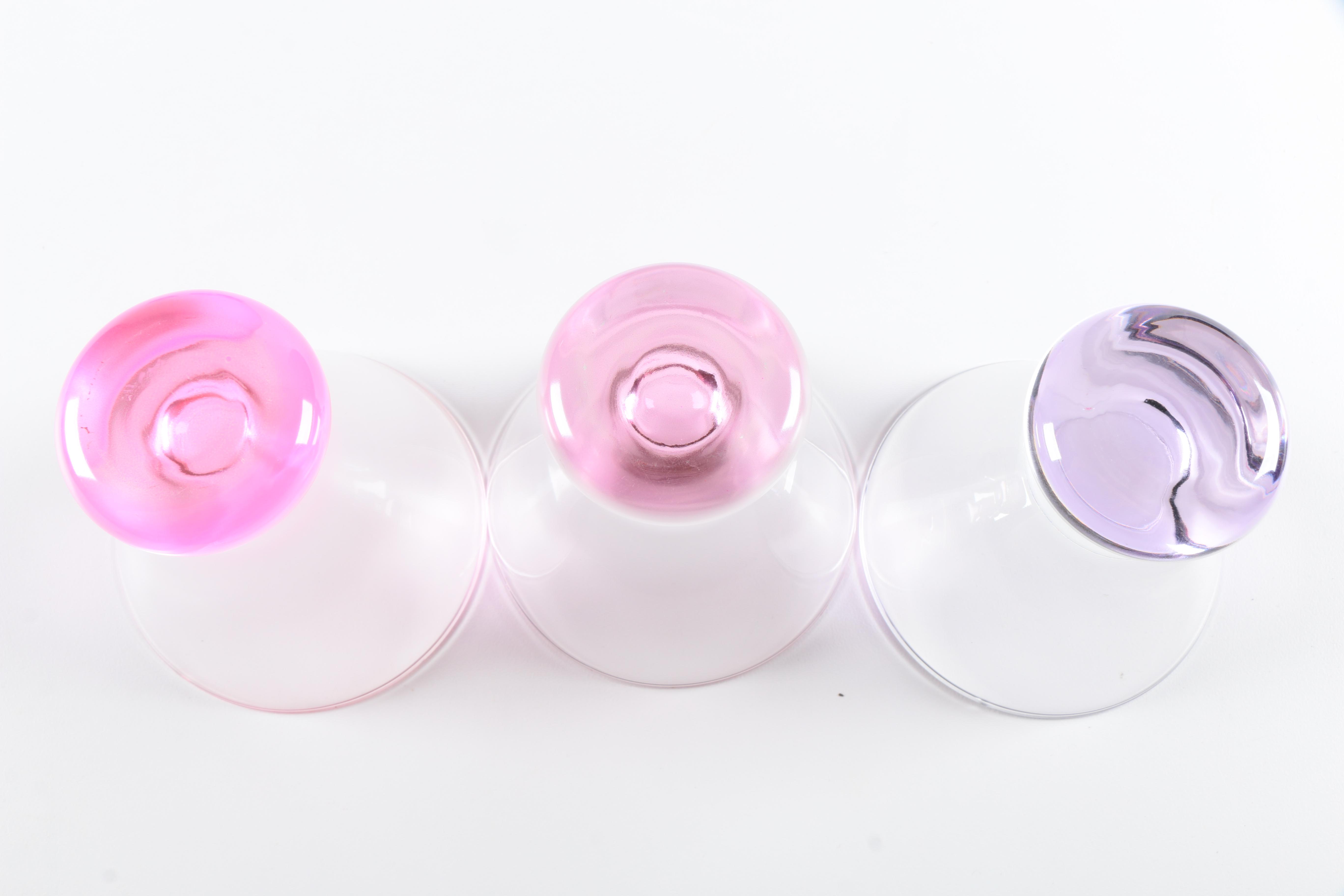 Pink and Purple Shot Glasses