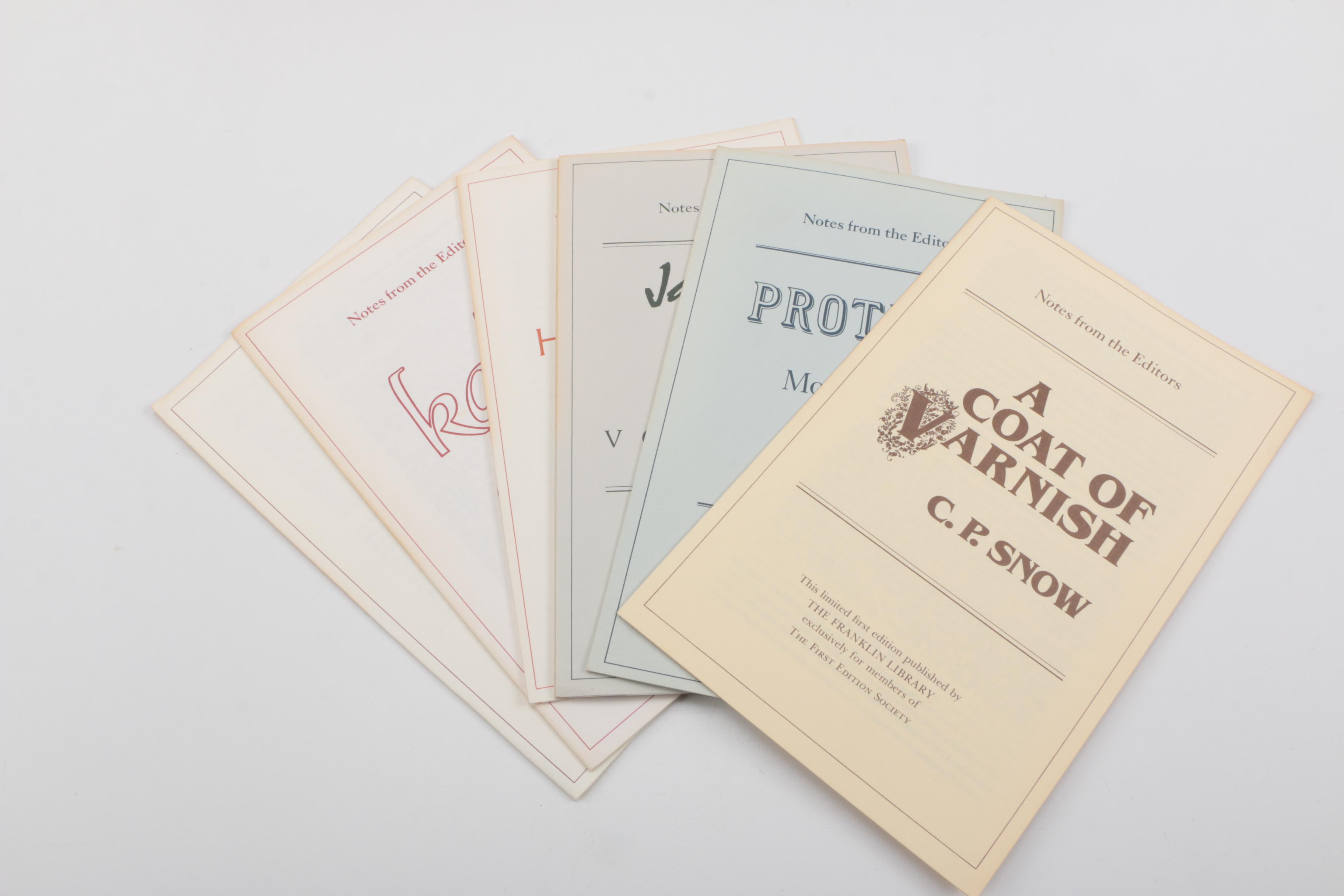 Franklin Library First Editions Including Kurt Vonnegut and Graham Greene