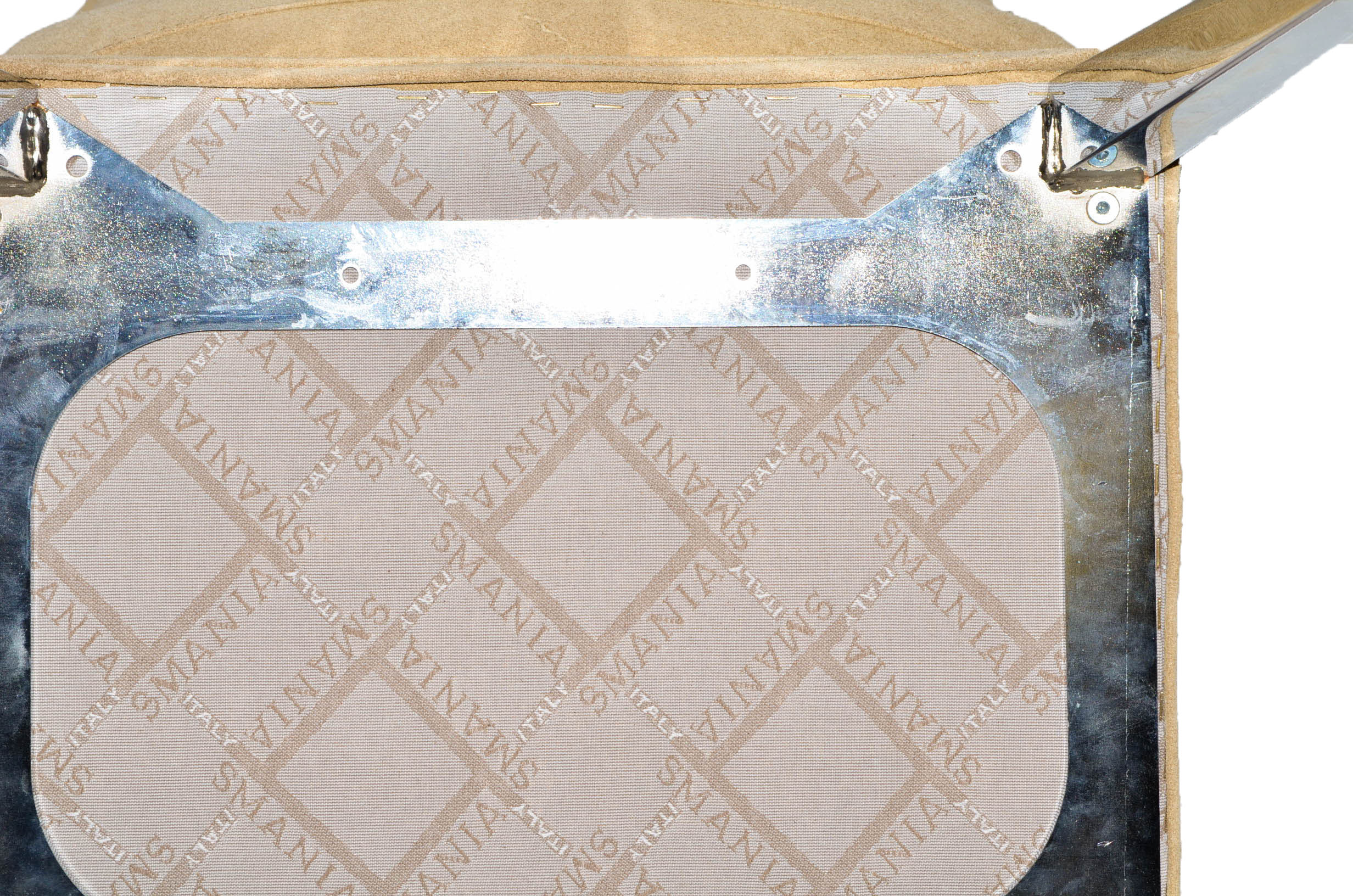 Four Modern Style Suede Chairs by Smania