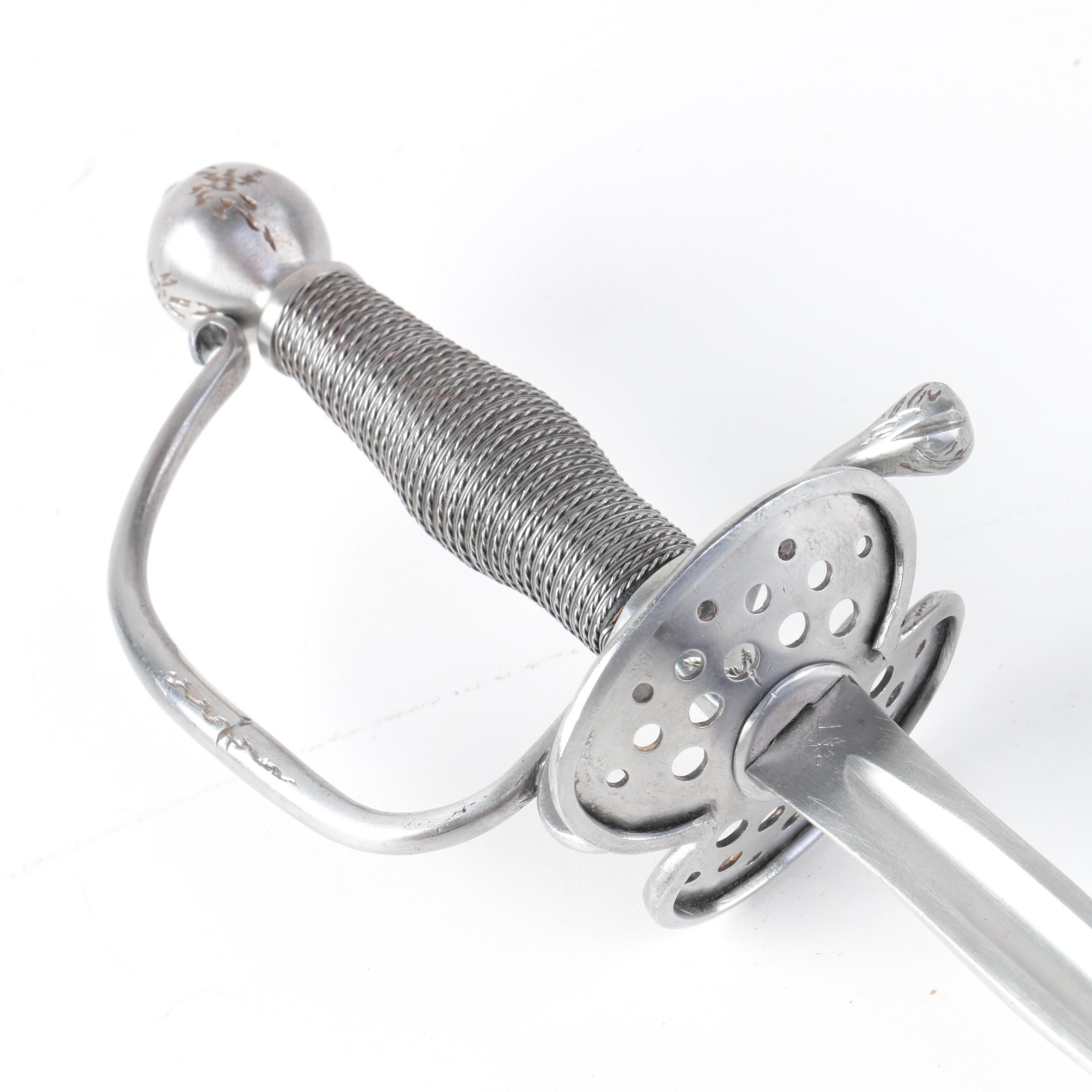 Reproduction Rapier, Dagger, and Belt with Frog Set