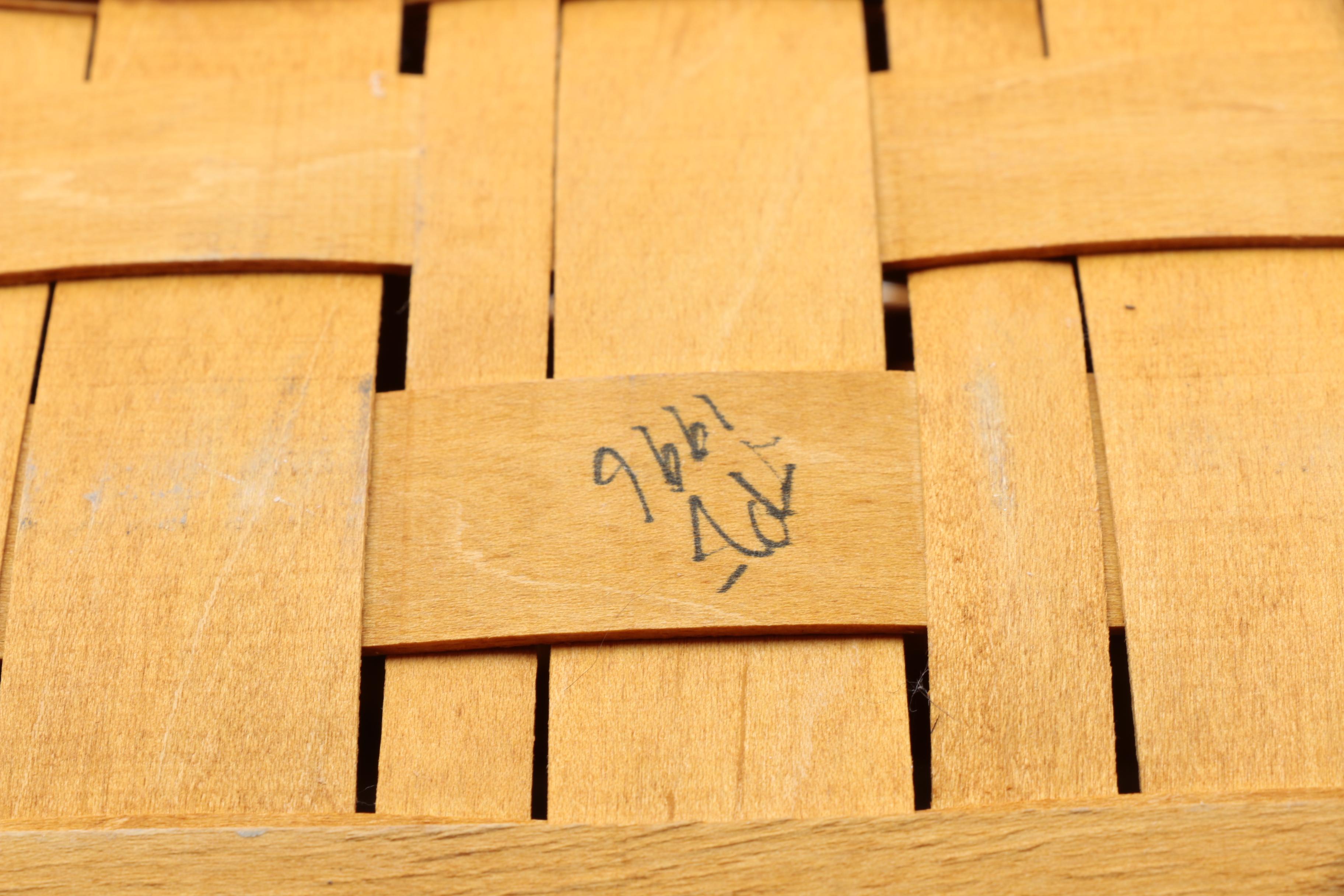 Longaberger Baskets From 1995 and 1996