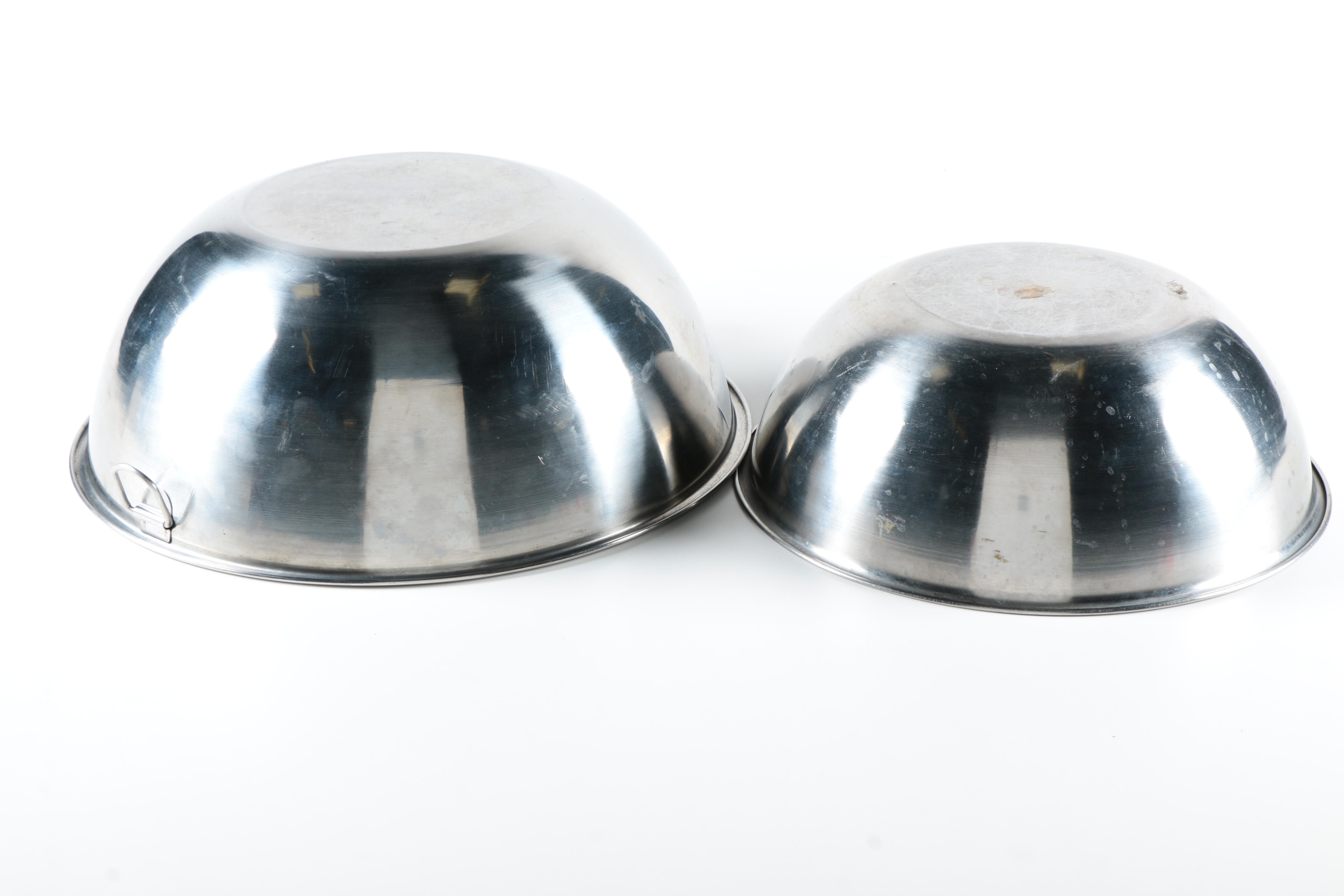 Metal Bakeware and Mixing Bowls Including Rococo and Fat Daddio's