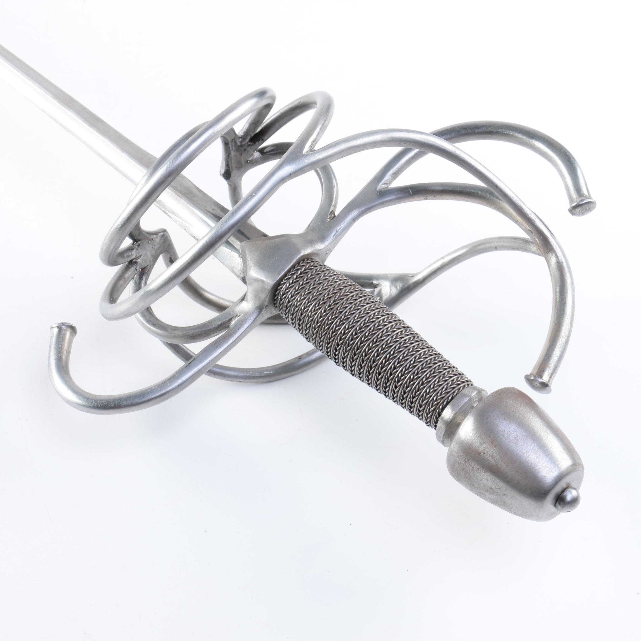 Reproduction Rapier and Parrying Dagger Set