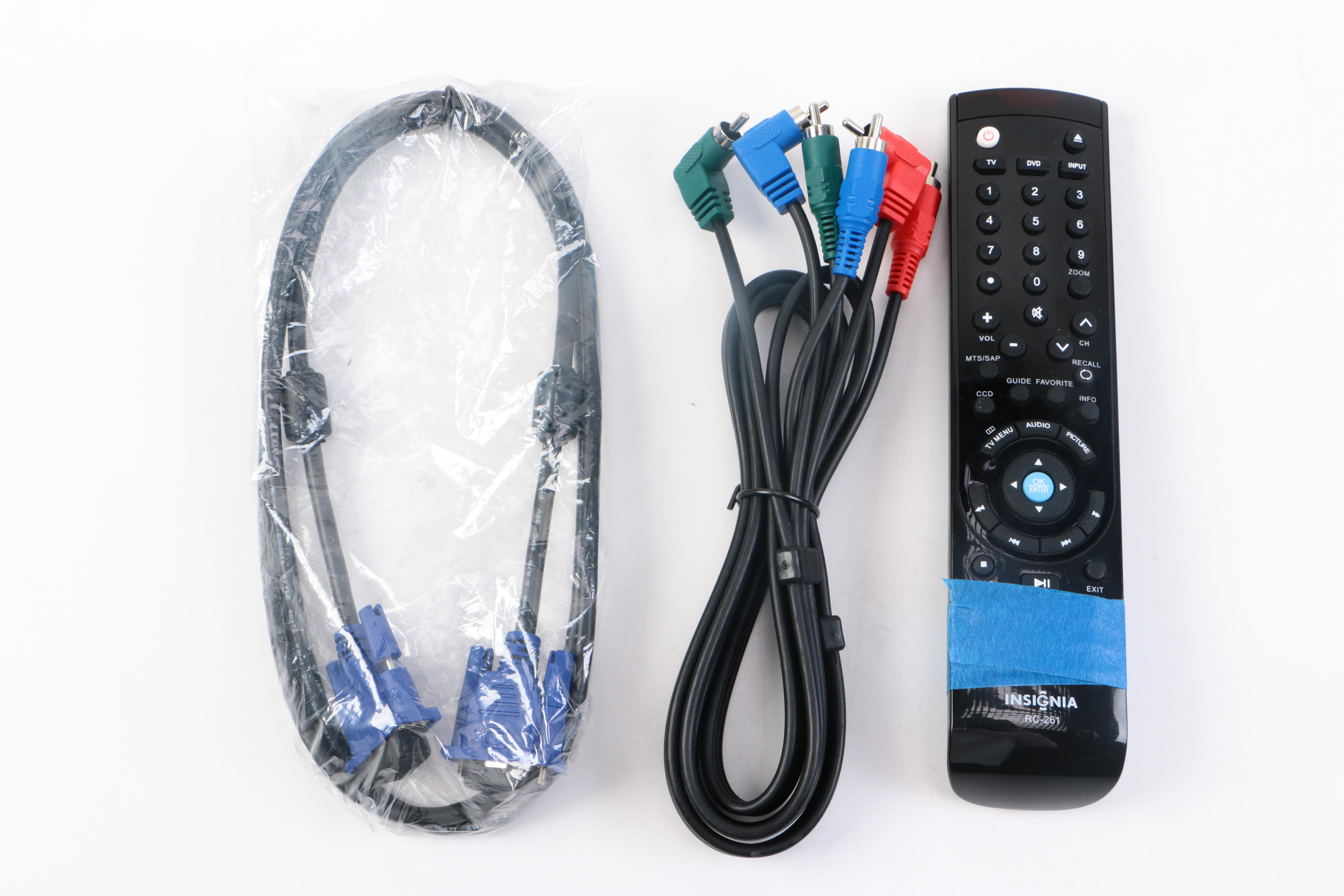 Insignia LCD Color Television with Built-In DVD Player