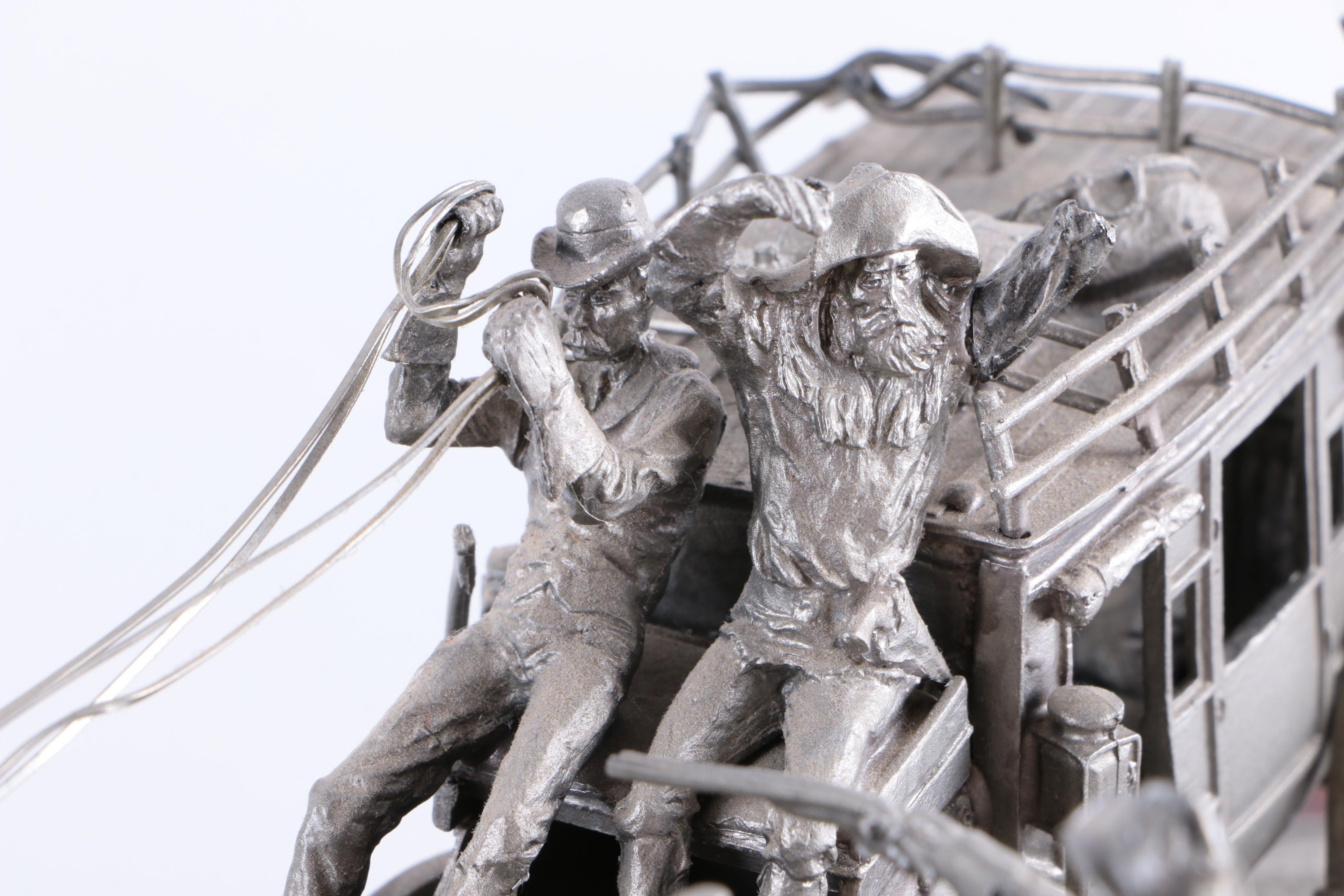 Western Heritage Museum Pewter Sculpture "Holdup!"