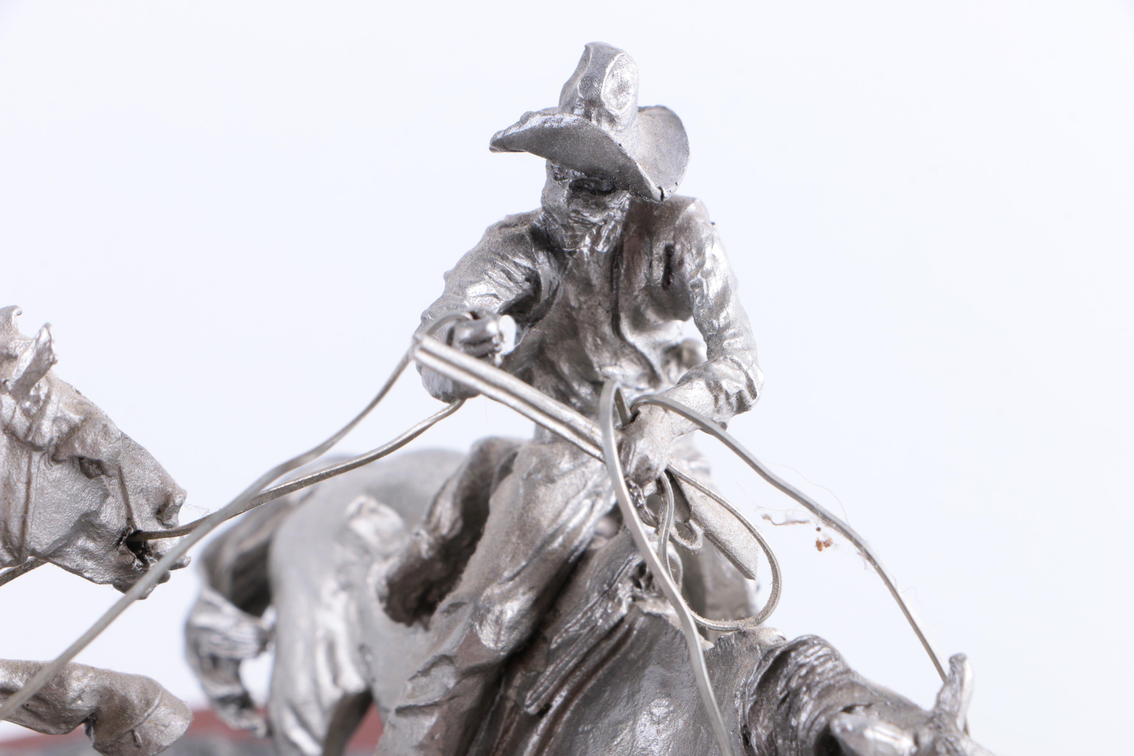 Western Heritage Museum Pewter Sculpture "Holdup!"