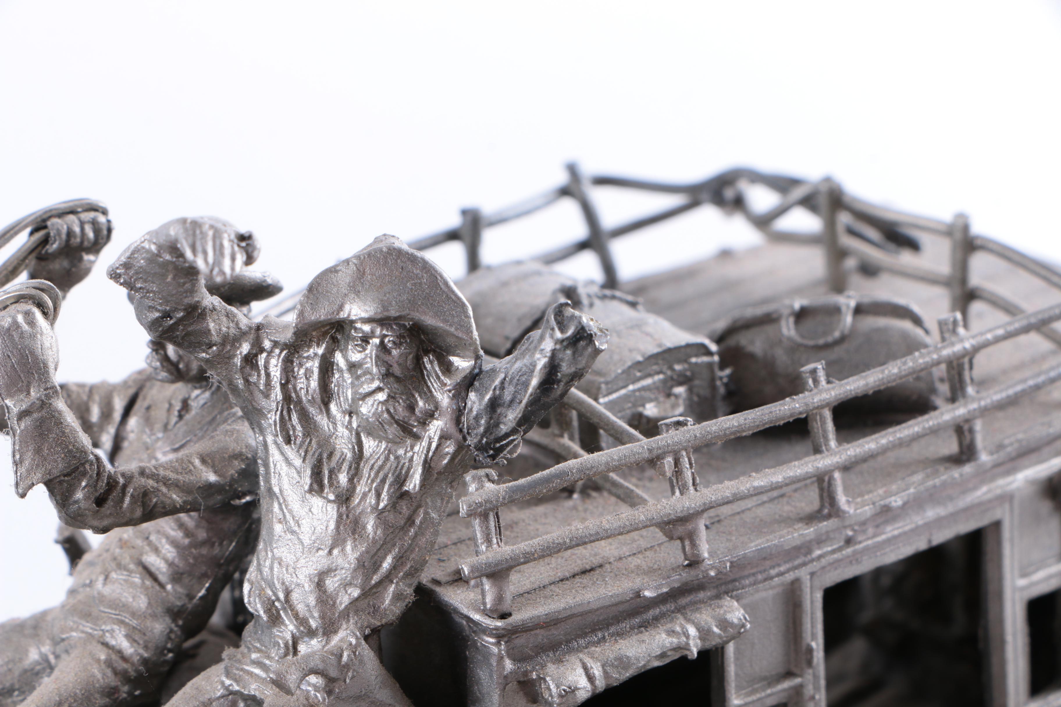 Western Heritage Museum Pewter Sculpture "Holdup!"