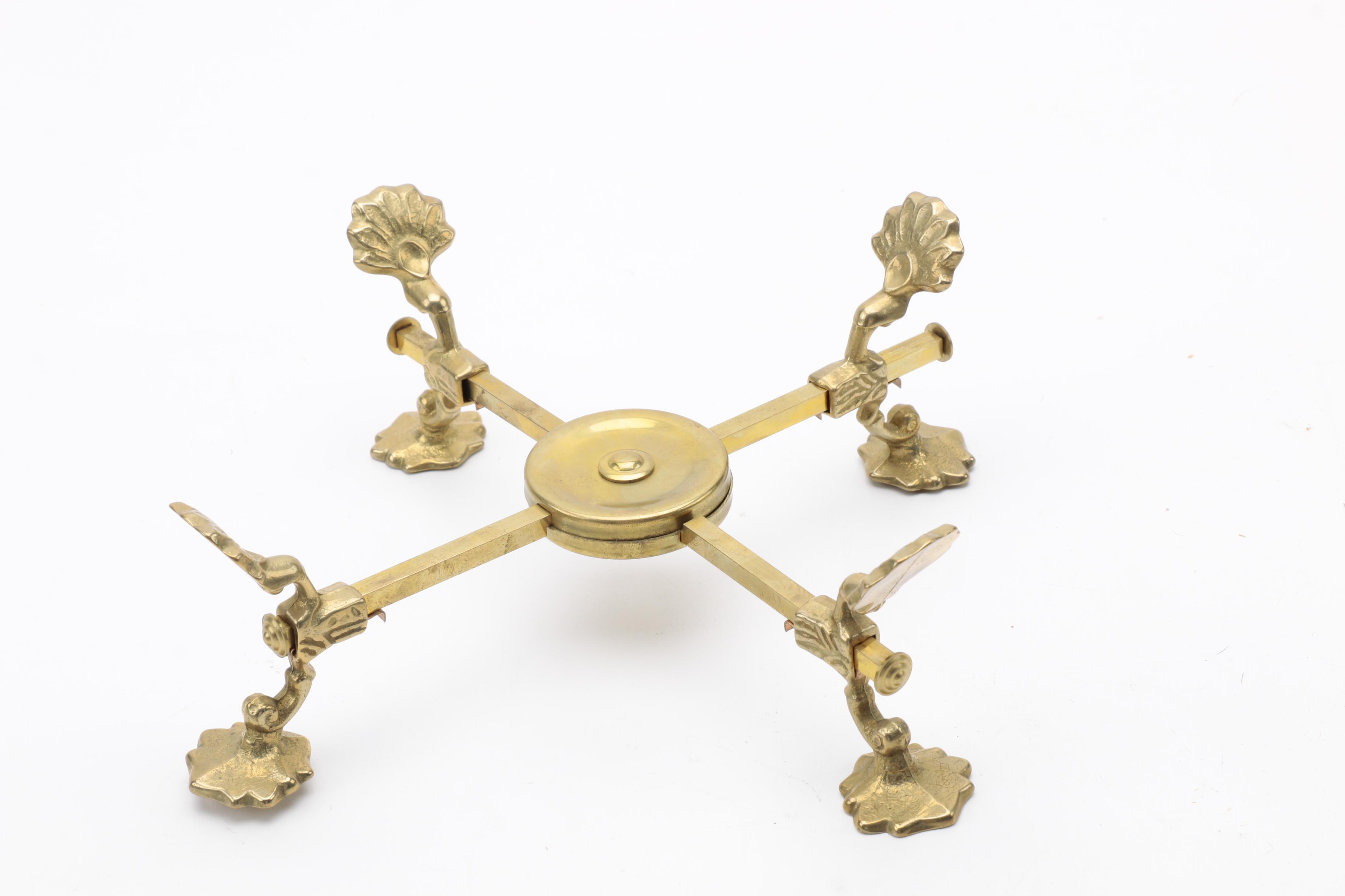 Edinburgh Crystal bowl with Brass Stand