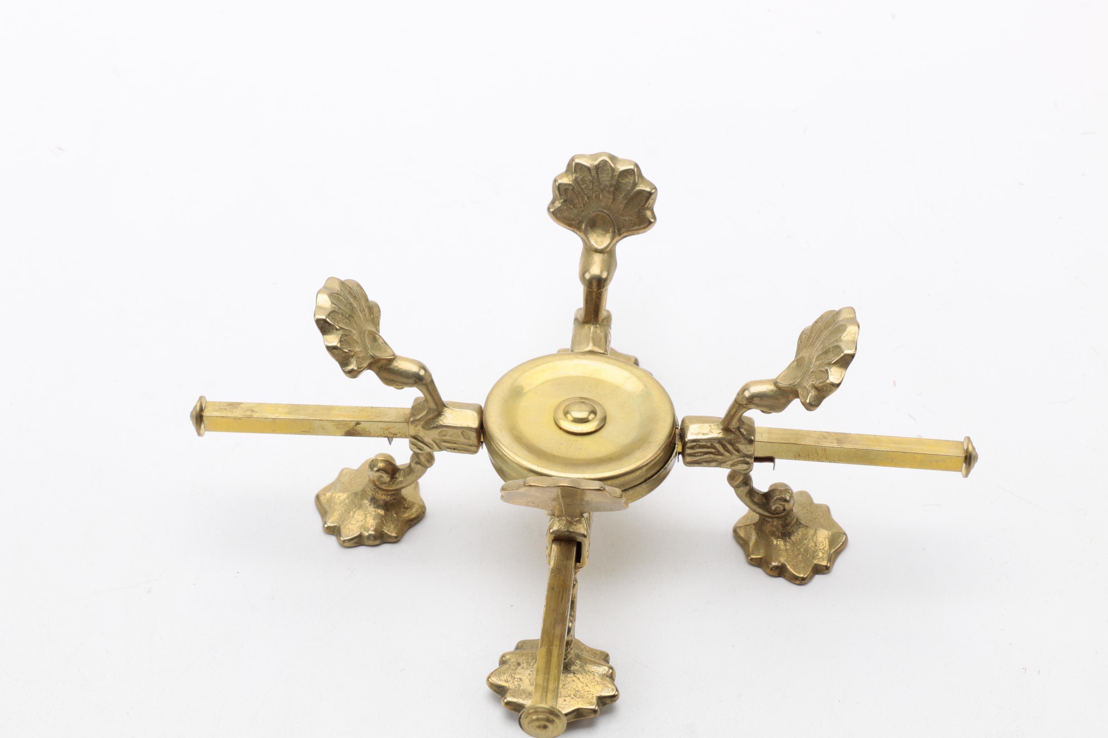 Edinburgh Crystal bowl with Brass Stand