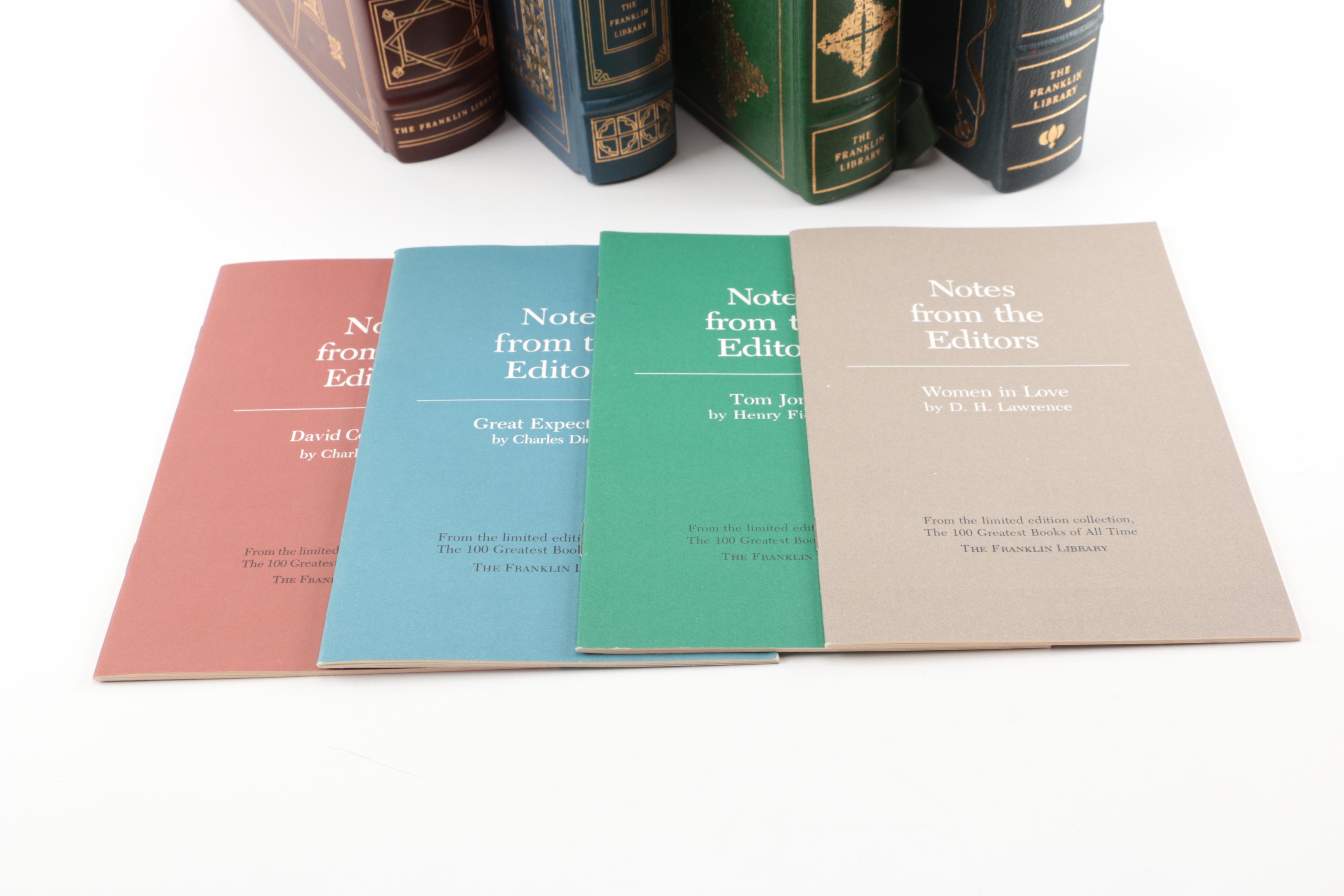 Franklin Library "100 Greatest Books of All Time" Books Including Dickens