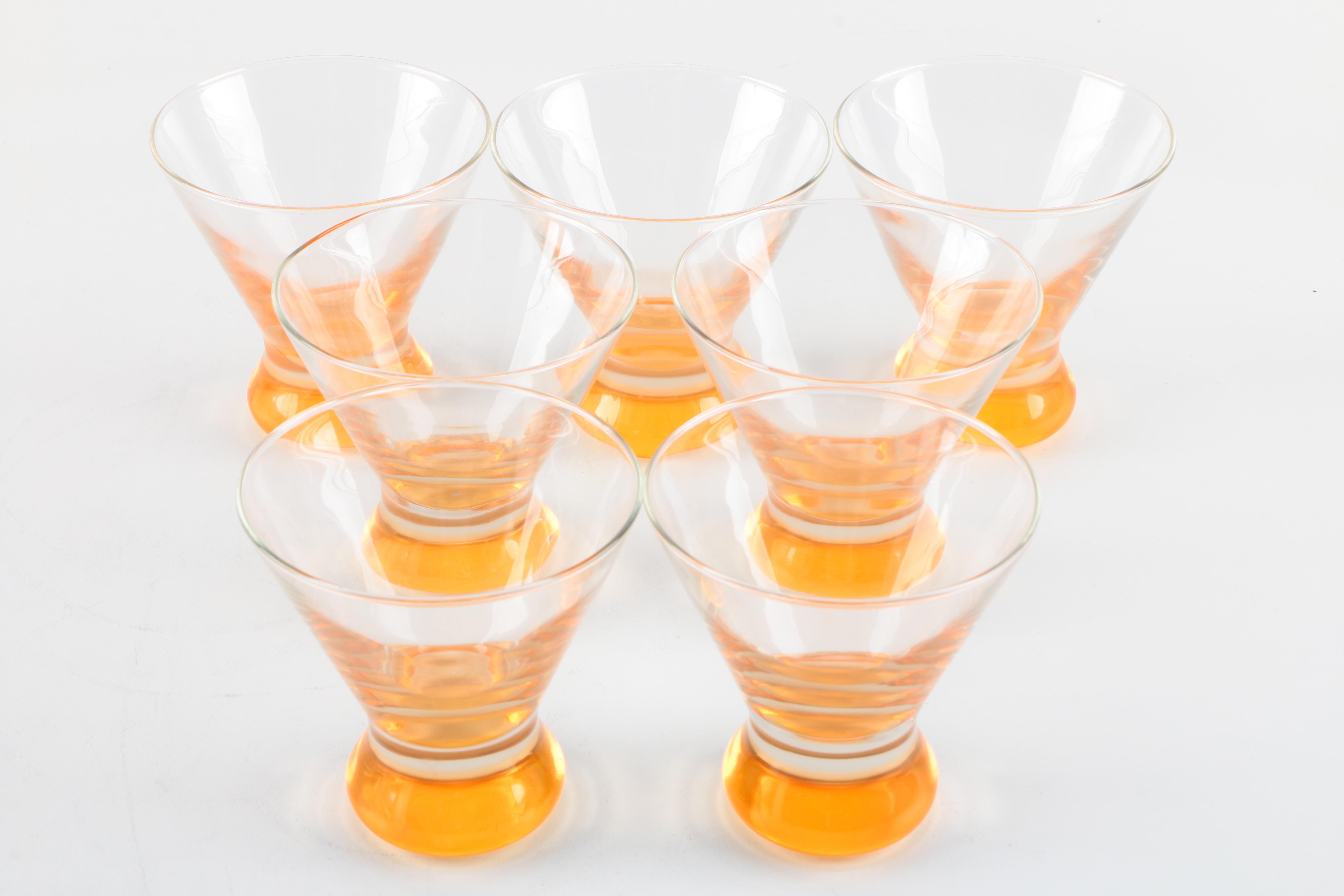 Stemless Martini Glasses