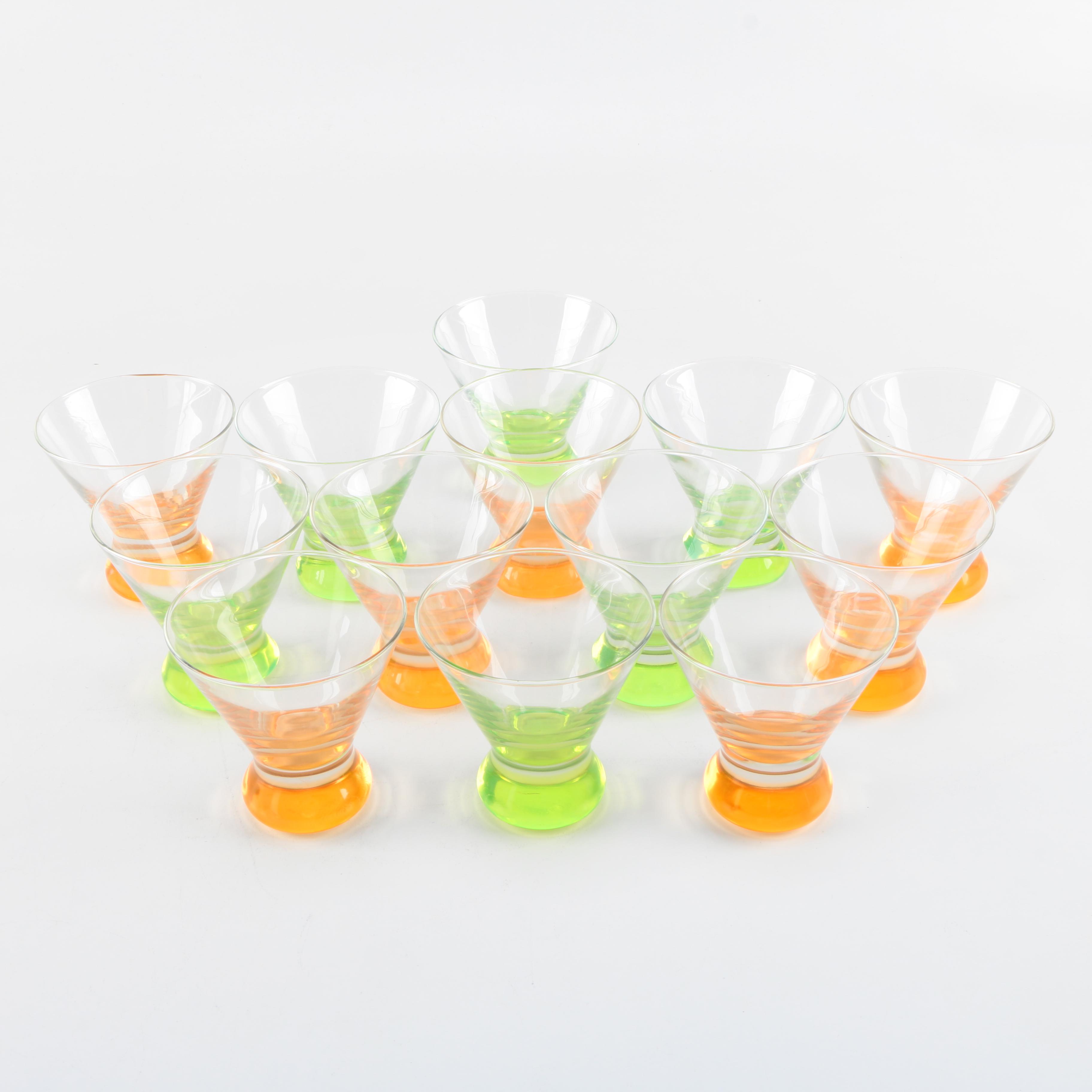 Stemless Martini Glasses