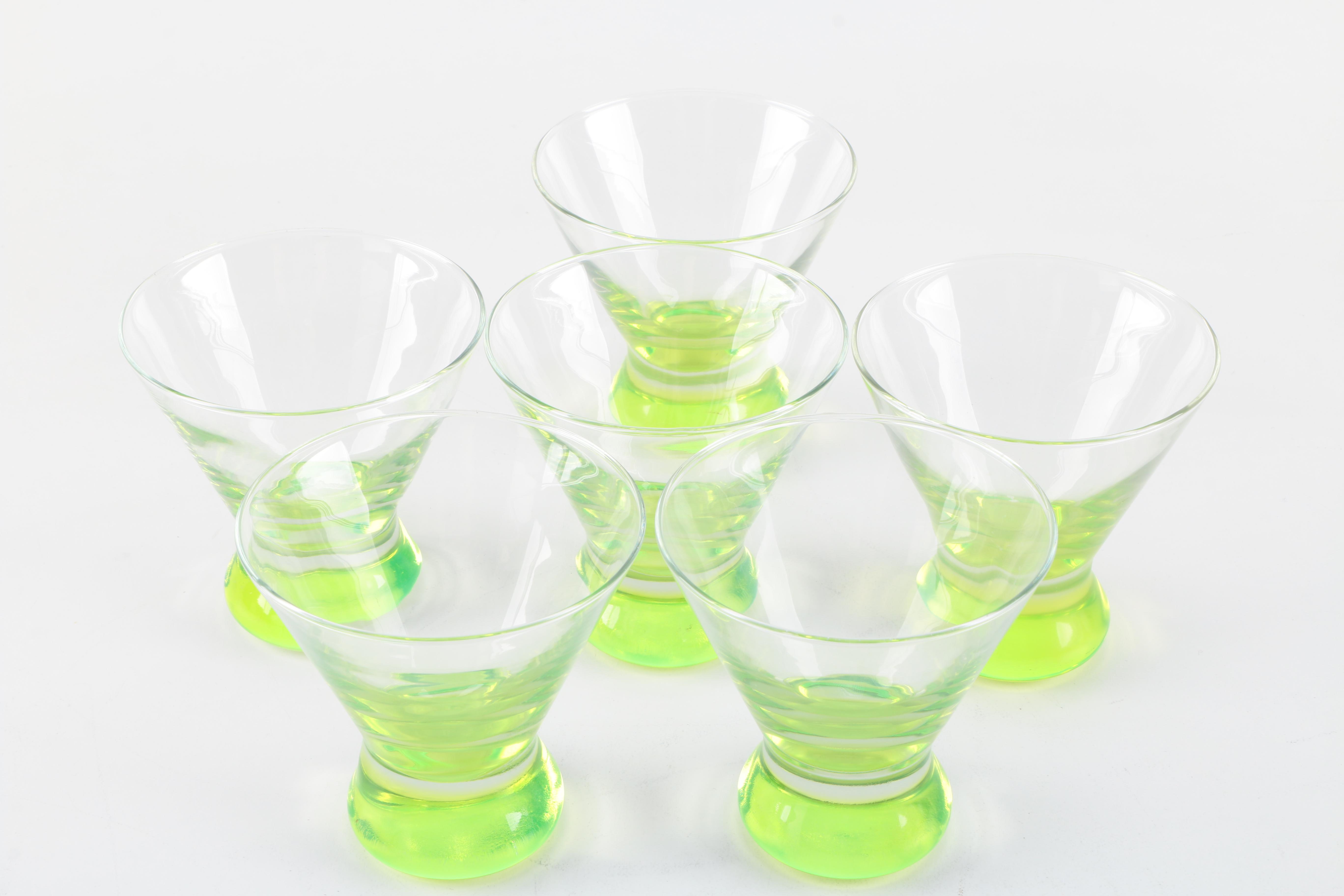 Stemless Martini Glasses