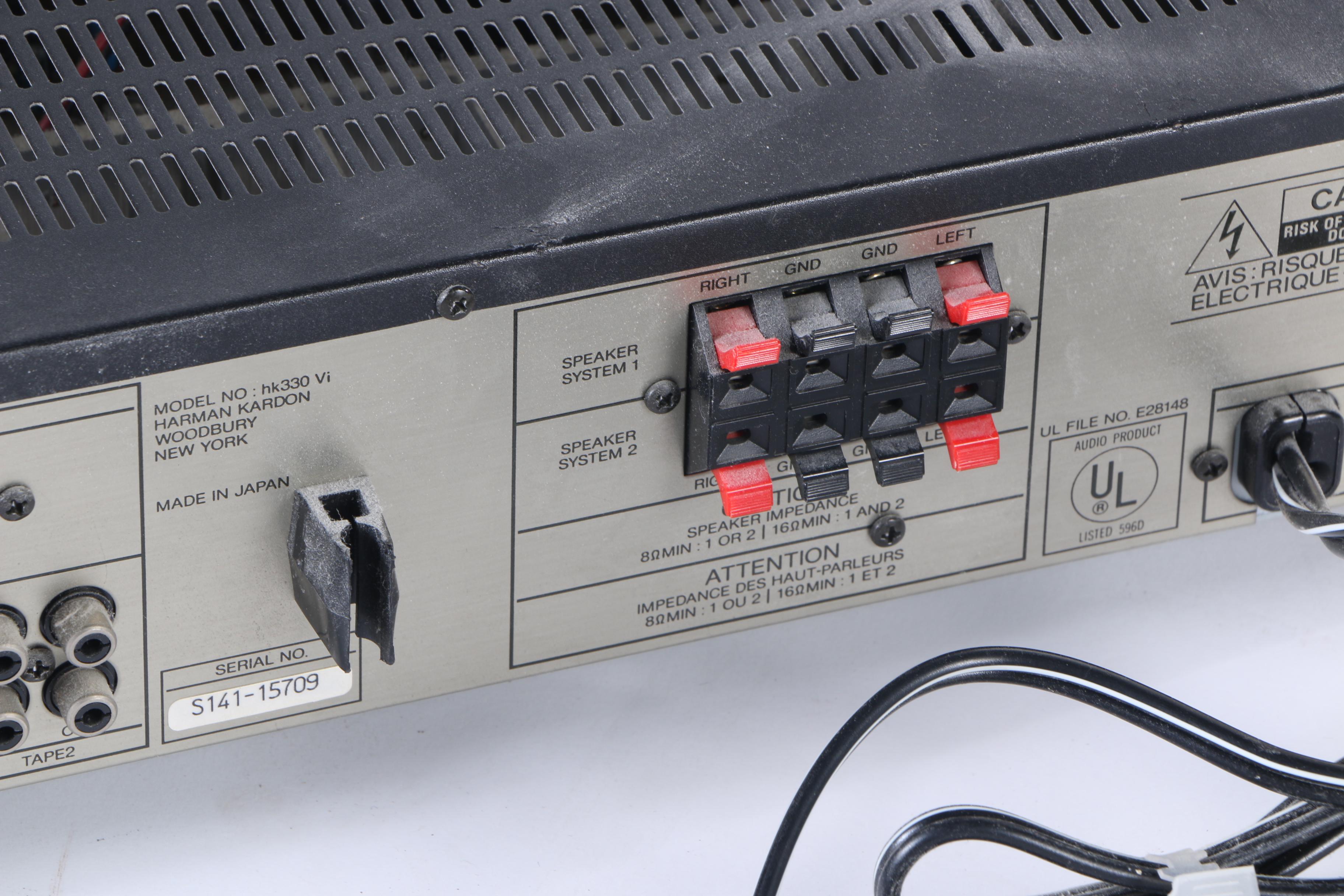 Harman/Kardon Receiver, CD Player and Cassette Player