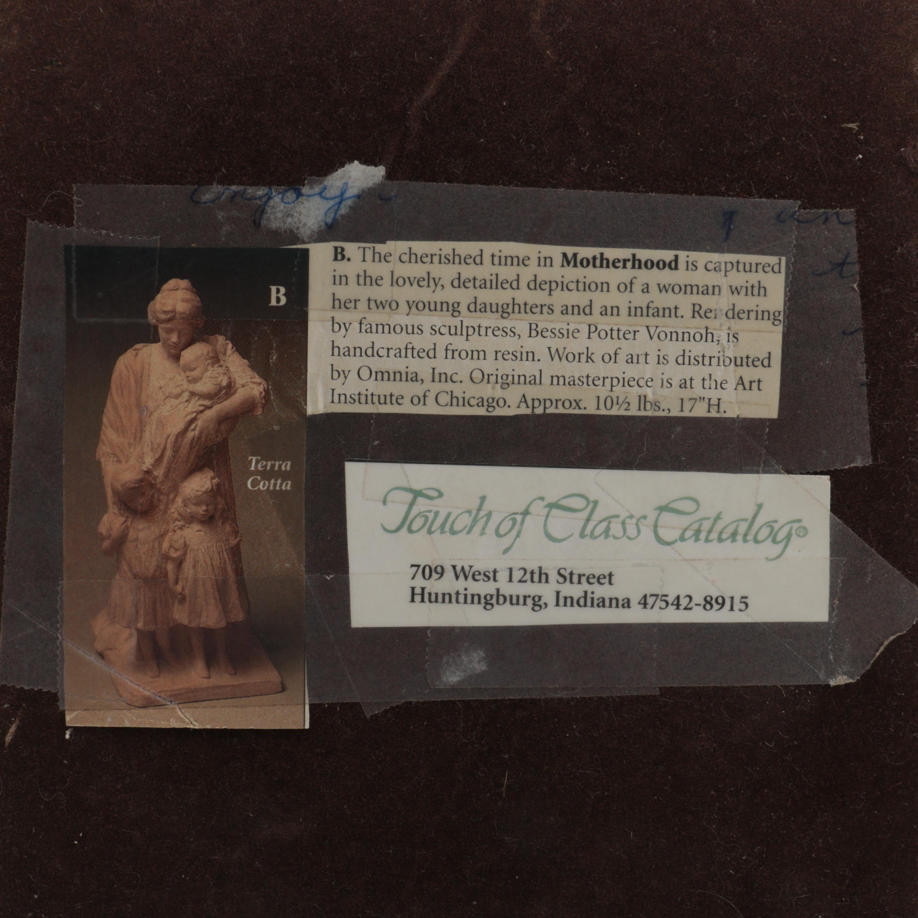 Bessie Potter Vonnoh "Motherhood" Reproduction Sculpture