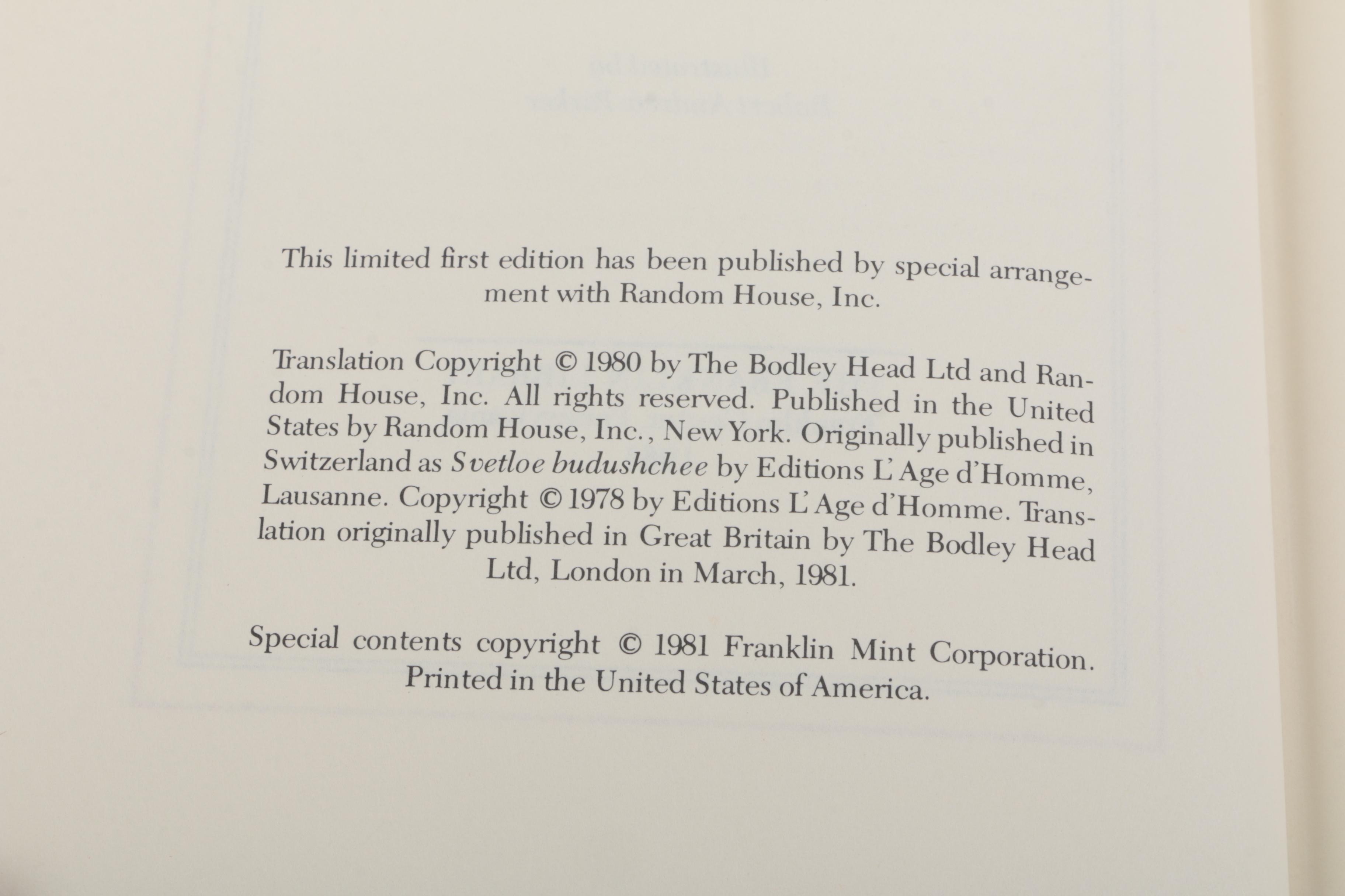 Franklin Library First Editions Including Philip Roth