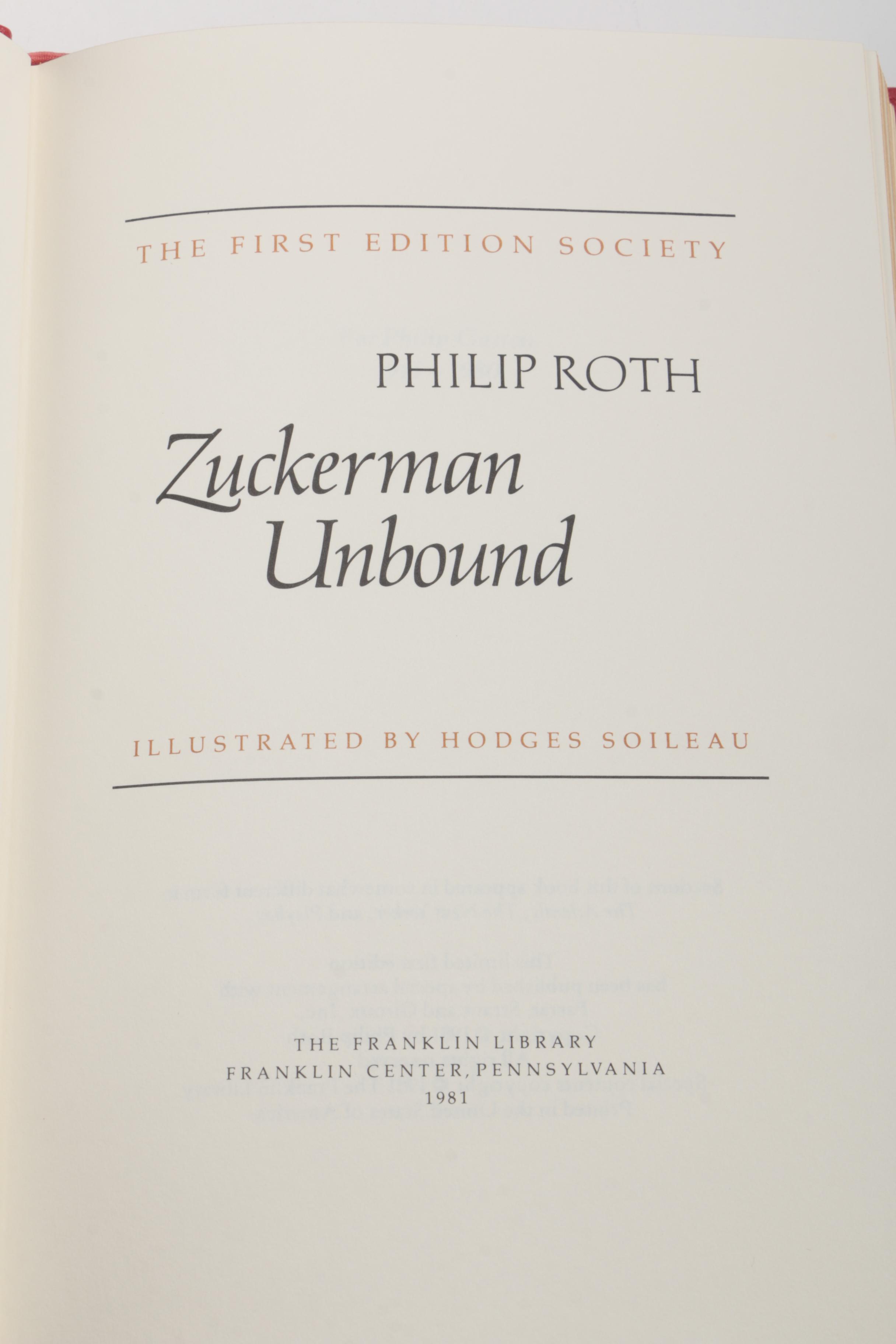 Franklin Library First Editions Including Philip Roth