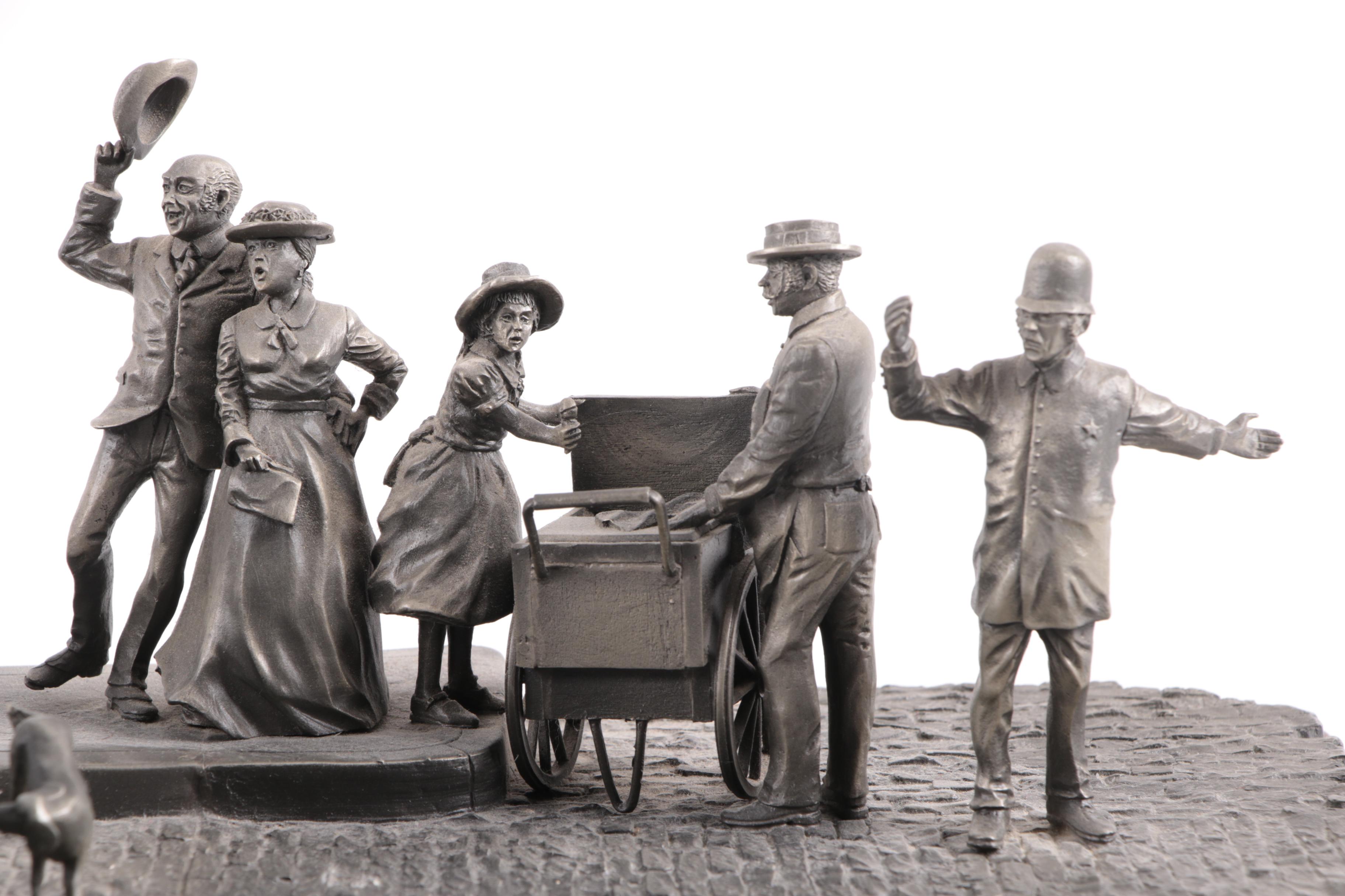 Ronald Hinote Metal Sculpture "Fire on Main Street"