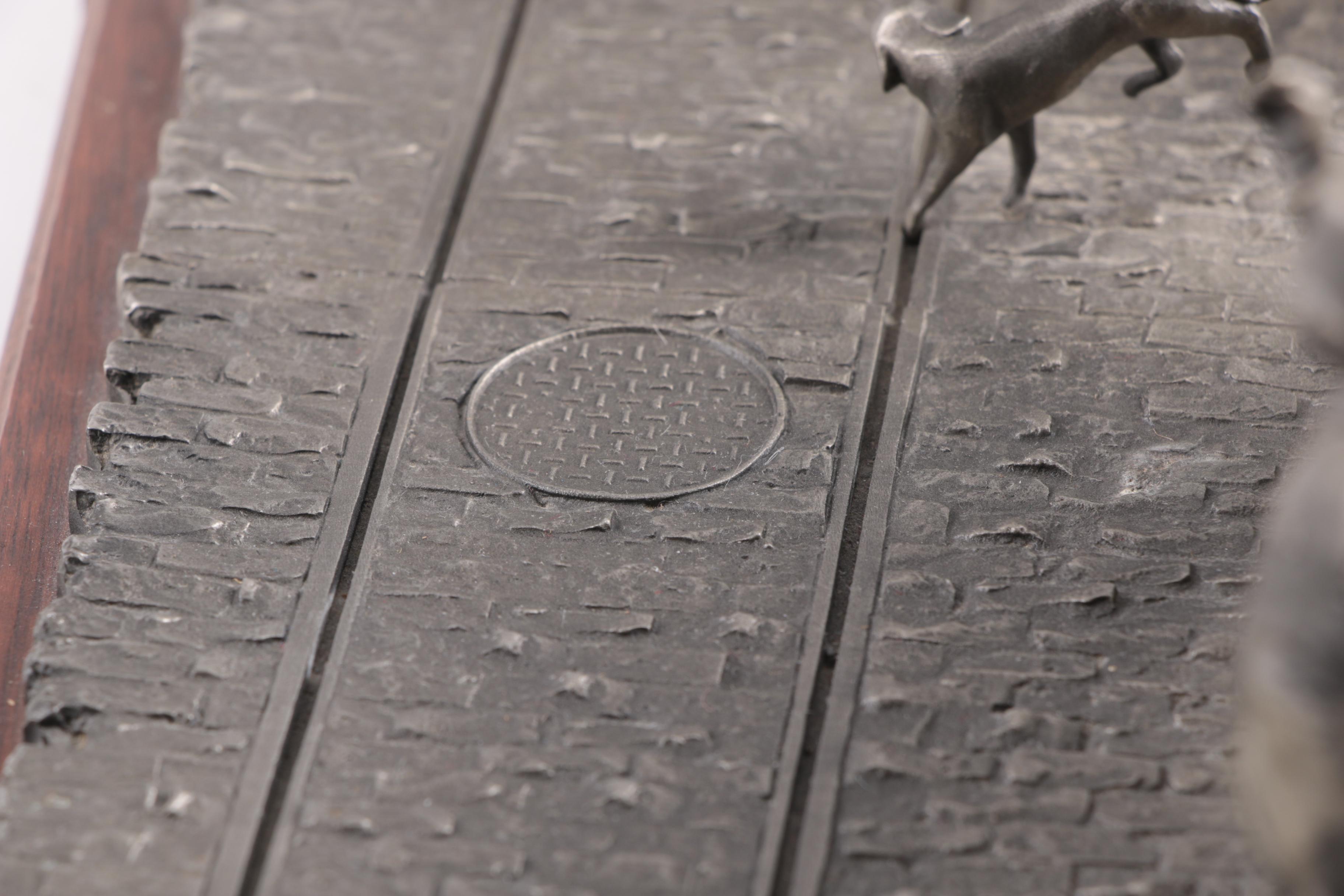 Ronald Hinote Metal Sculpture "Fire on Main Street"