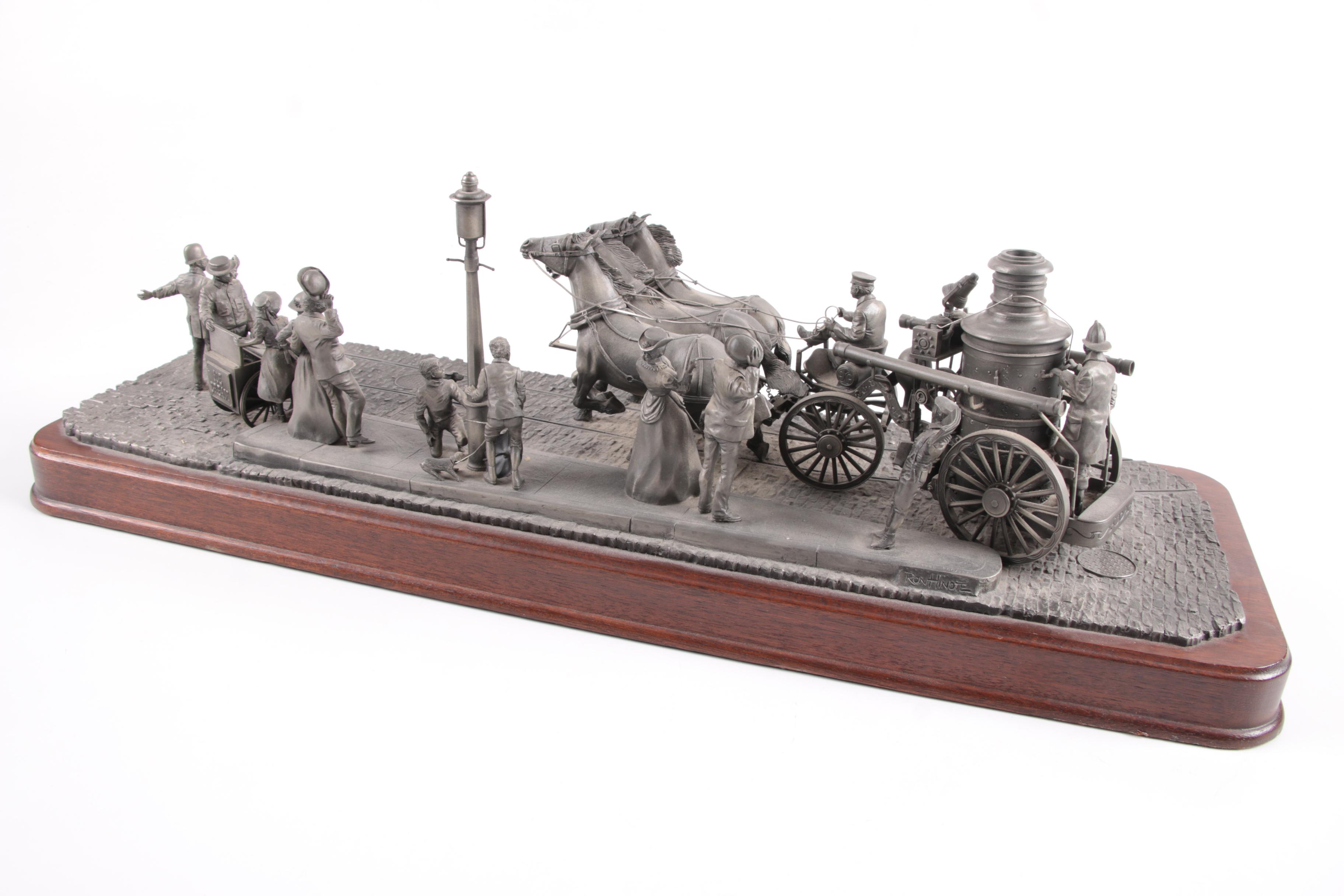 Ronald Hinote Metal Sculpture "Fire on Main Street"