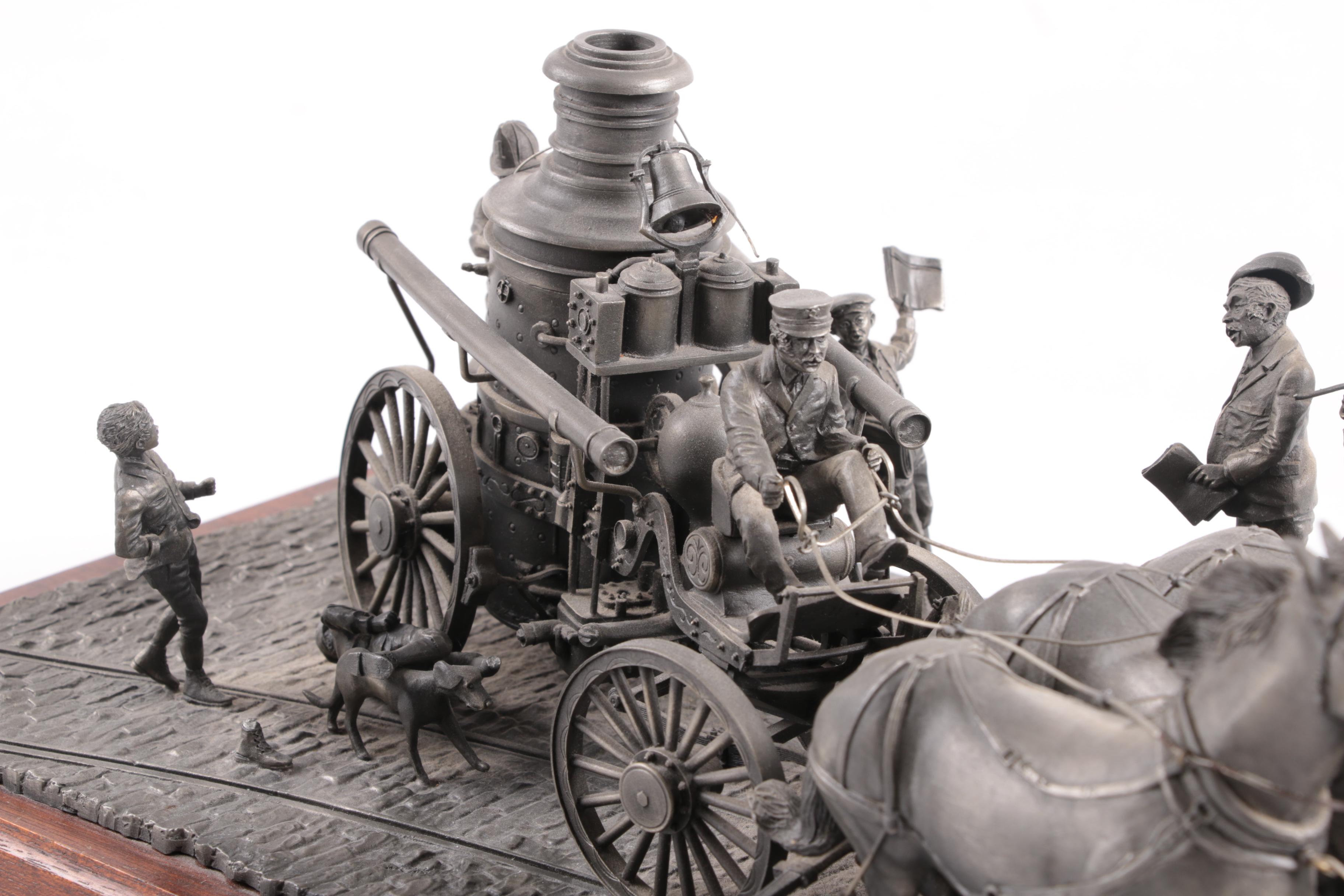 Ronald Hinote Metal Sculpture "Fire on Main Street"