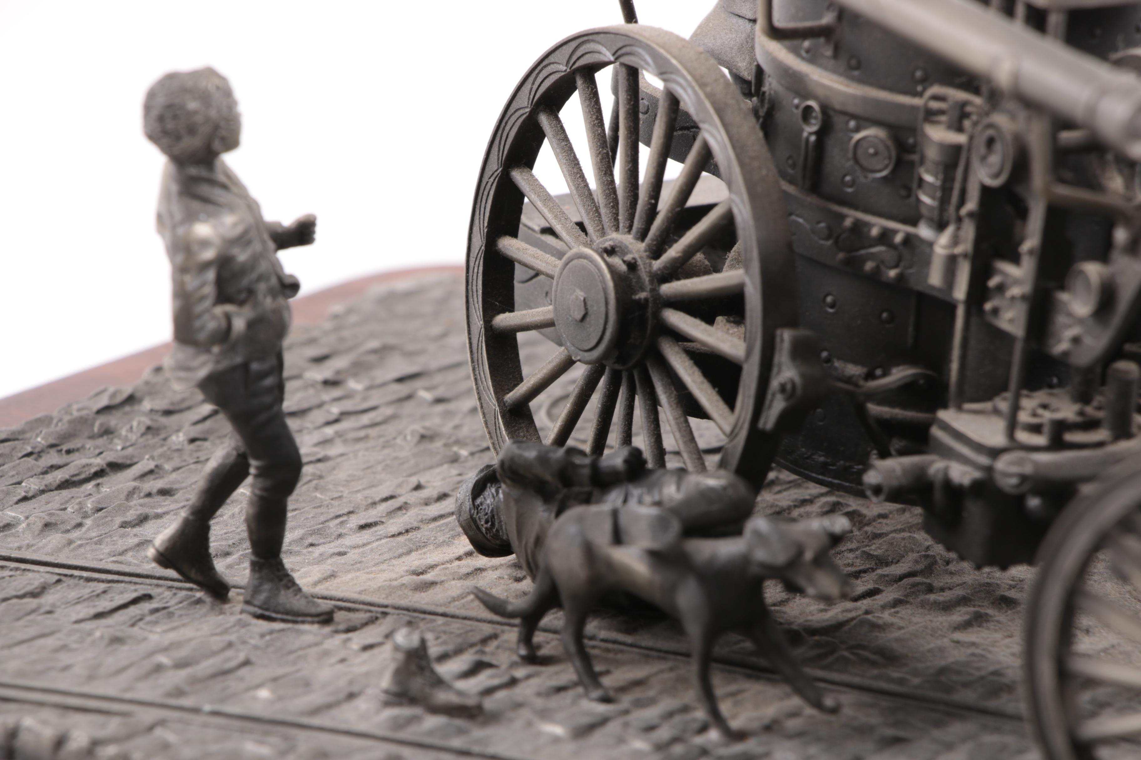 Ronald Hinote Metal Sculpture "Fire on Main Street"