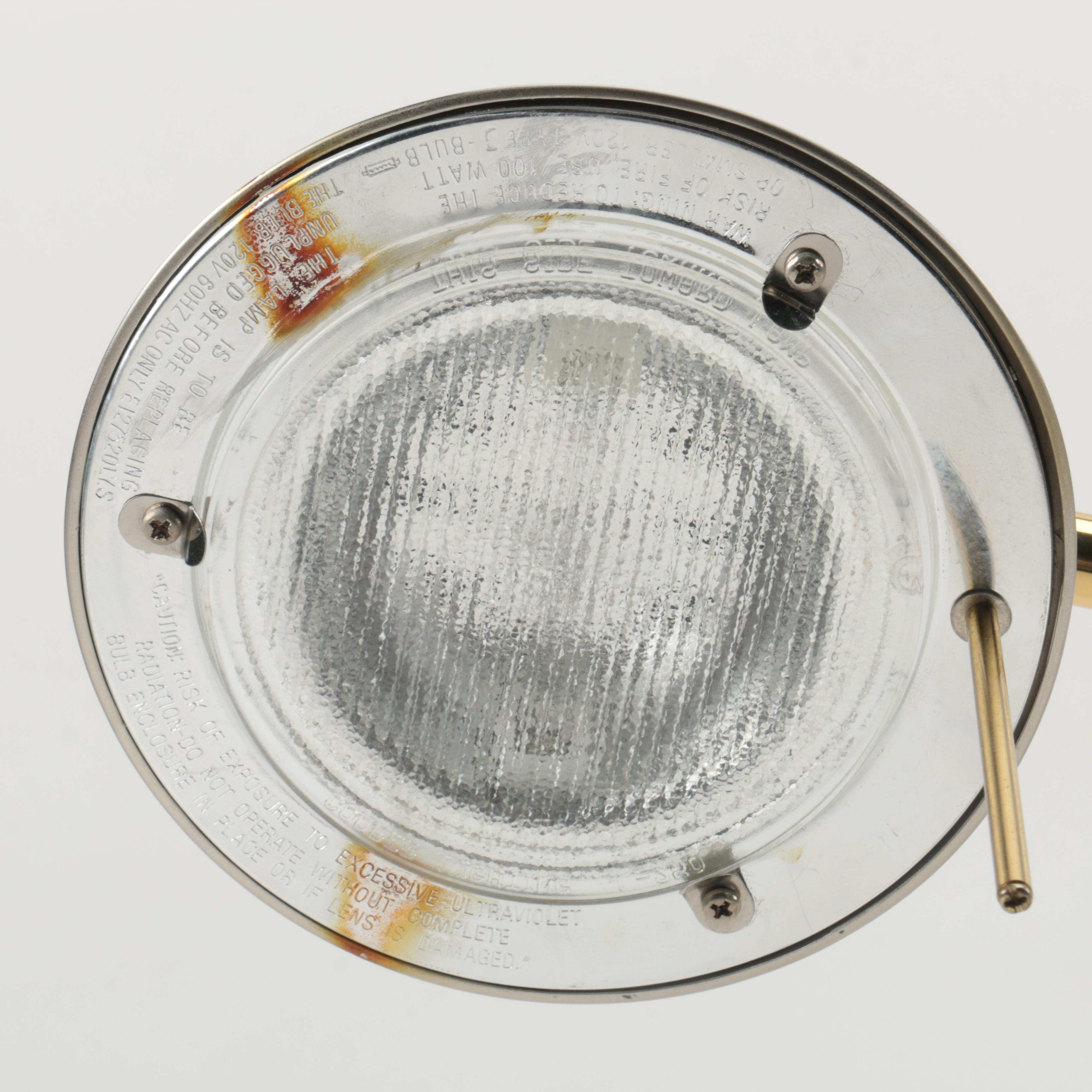 Adjustable Silver Tone Desk Lamp