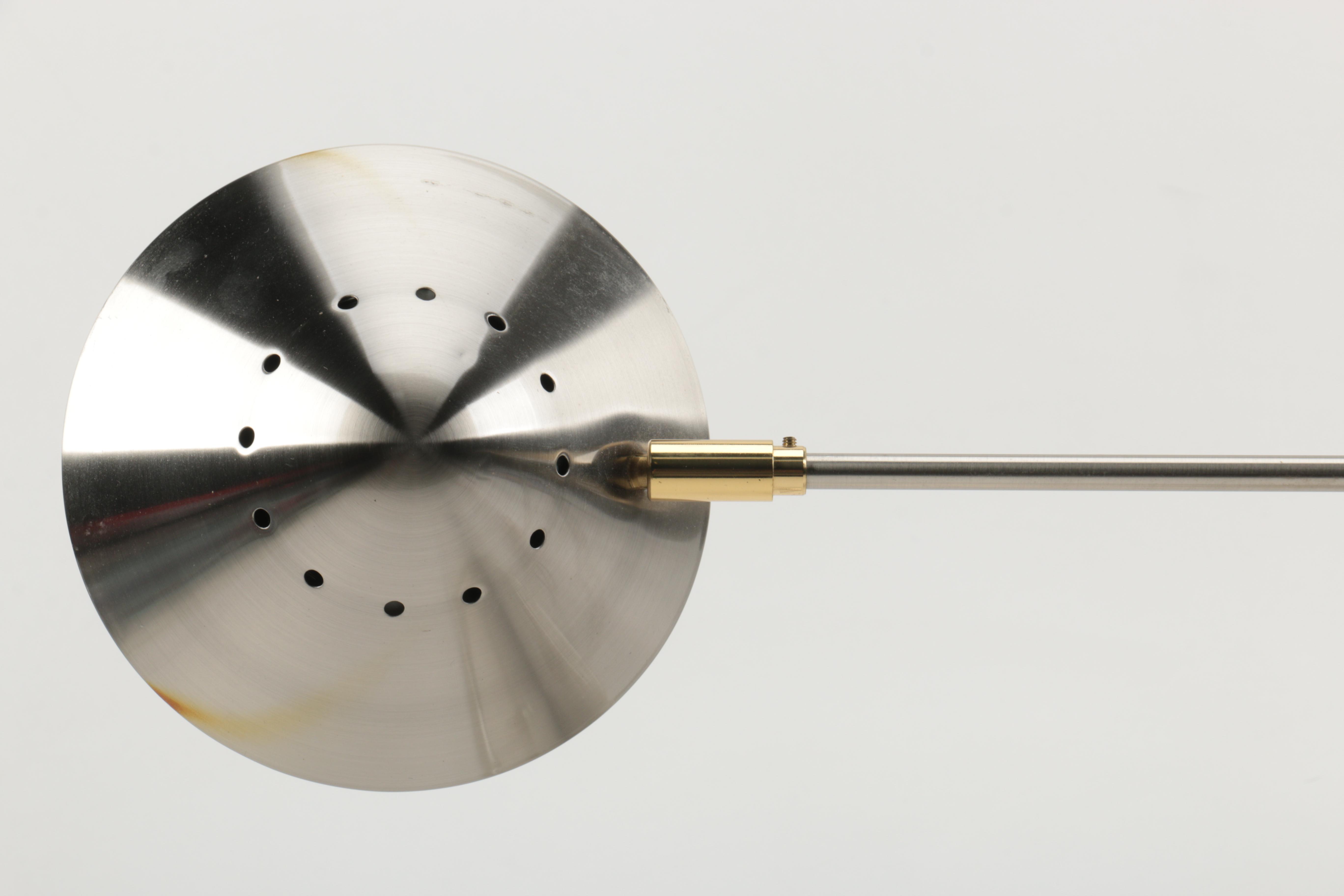 Adjustable Silver Tone Desk Lamp