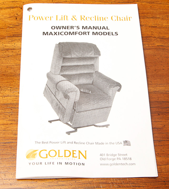 Golden Electronic Recline Chair