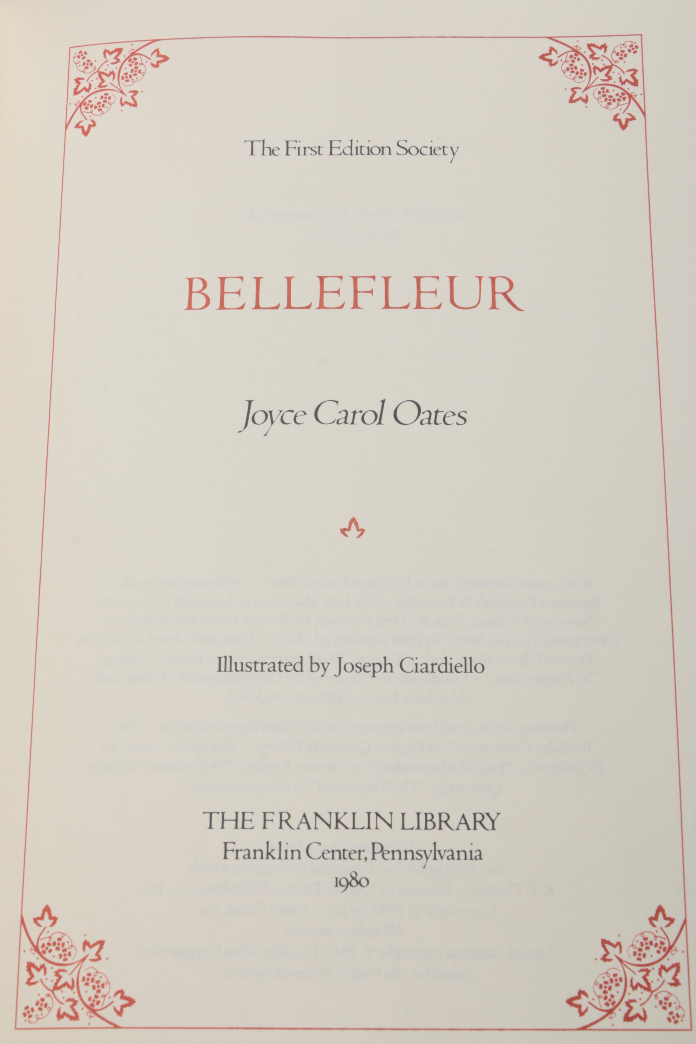 Franklin Library First Editions Including Joyce Carol Oates
