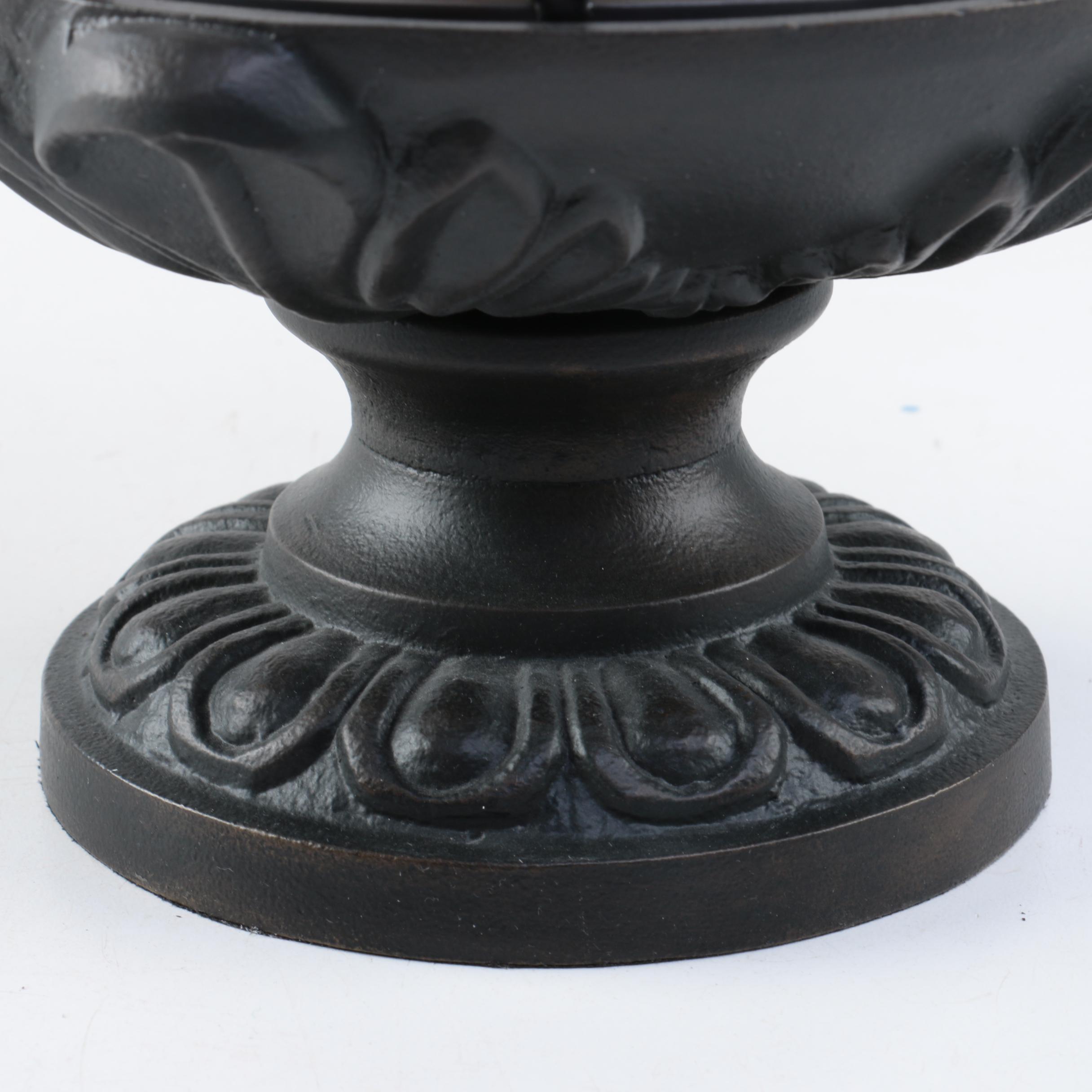 Glass Pineapple Hurricanes with Iron Candle Holders