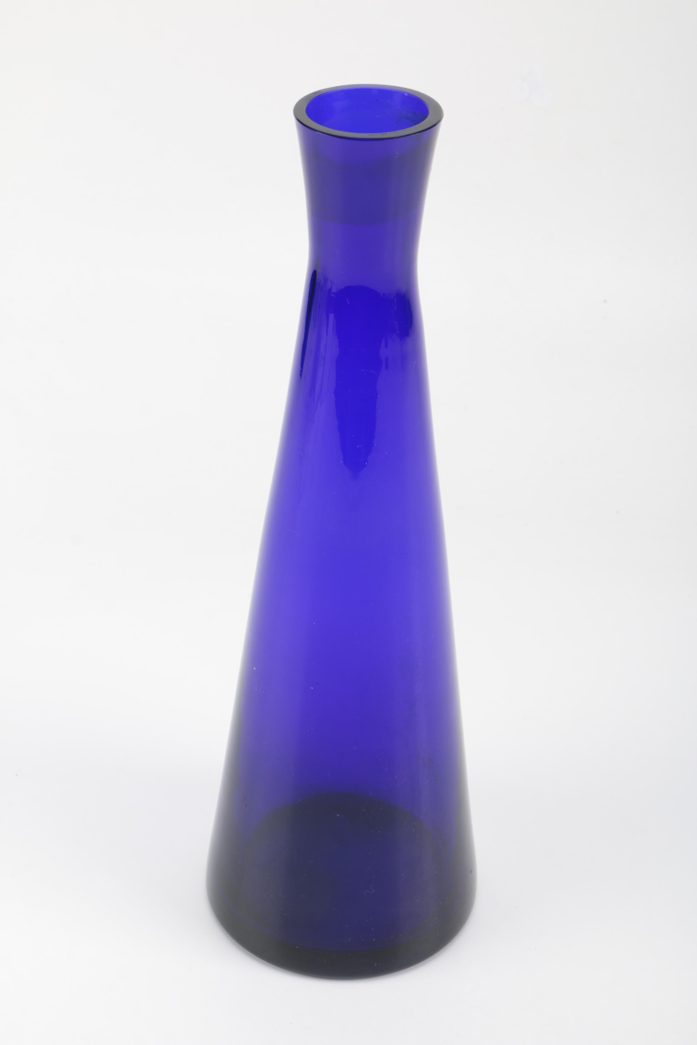 Cobalt Blue Glass Vase