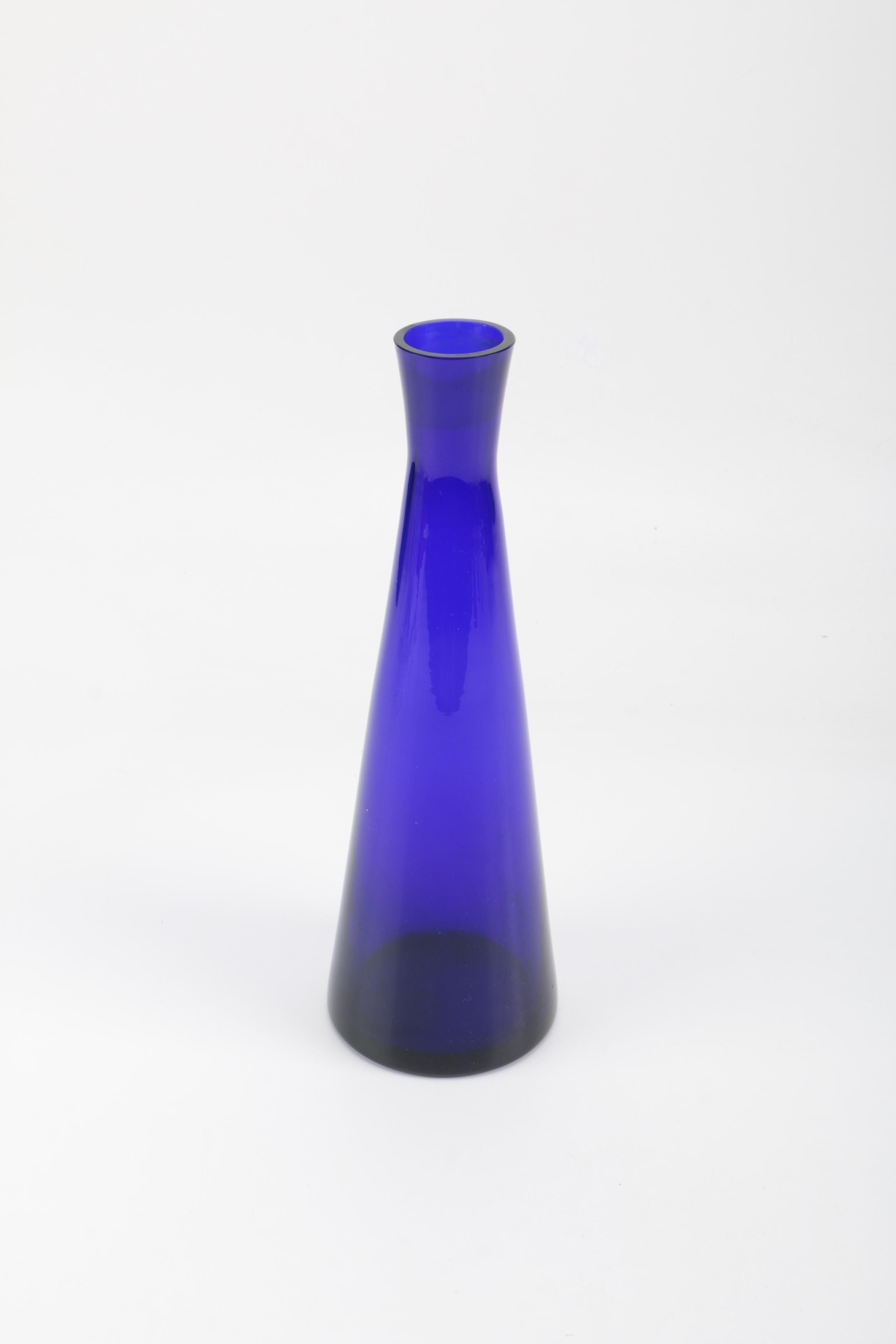 Cobalt Blue Glass Vase
