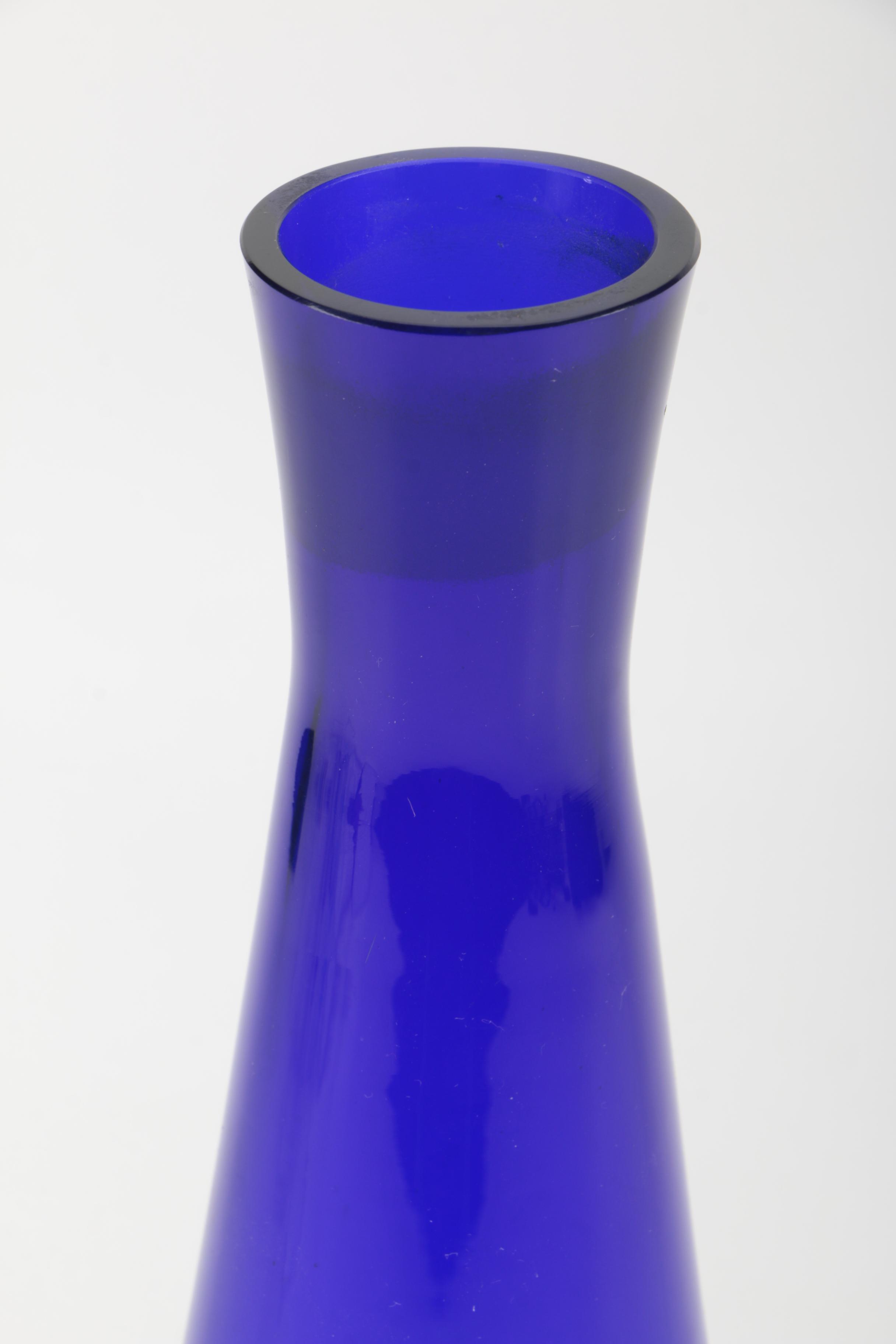 Cobalt Blue Glass Vase