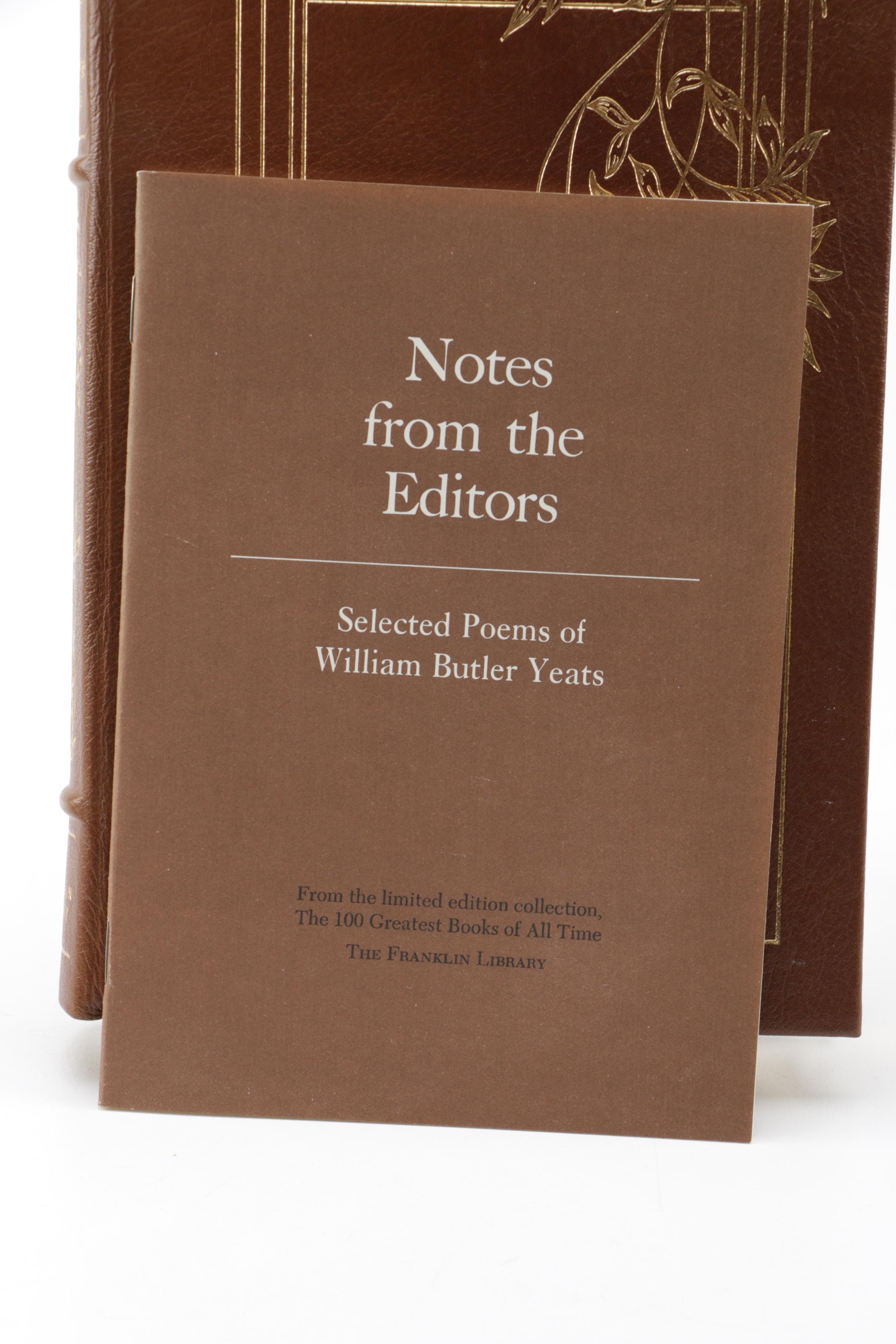Franklin Library "100 Greatest Books of All Time" Poetry Including Yeats